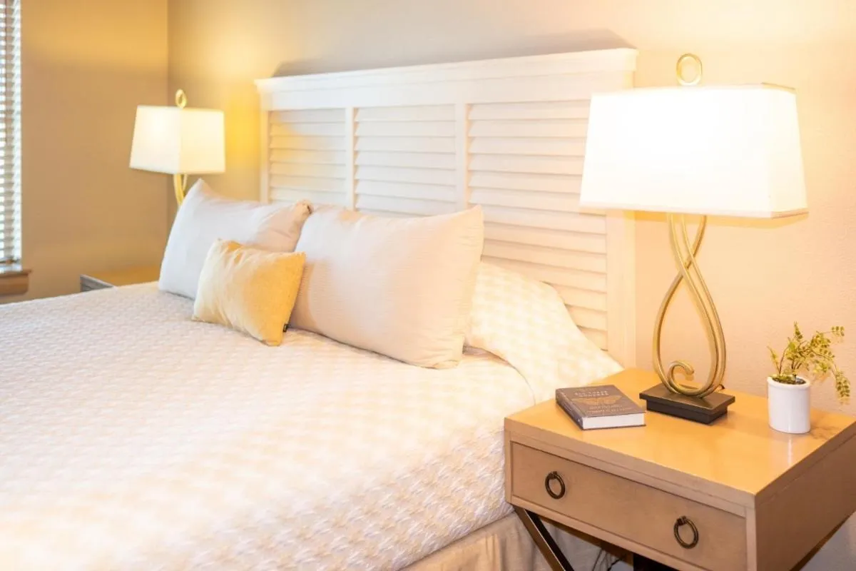 Bed in The Lodge at Columbia Point