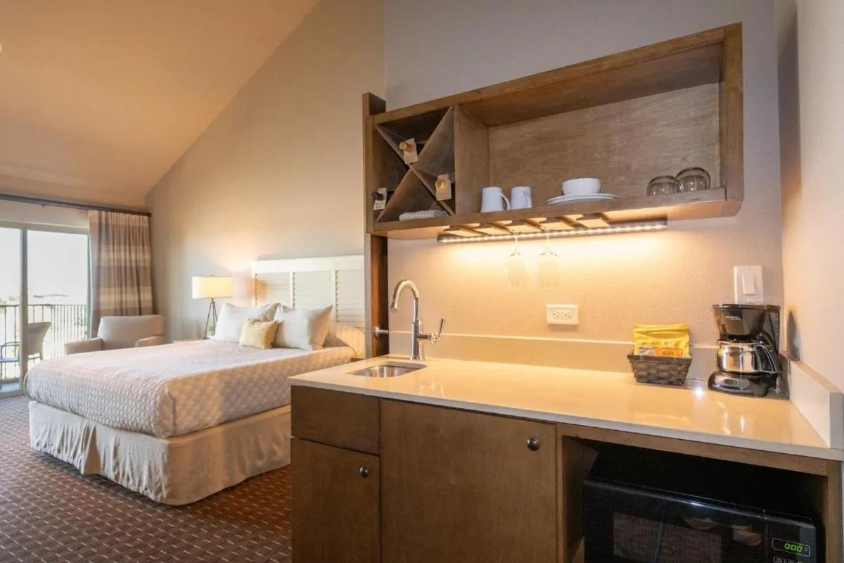 Bed in The Lodge at Columbia Point