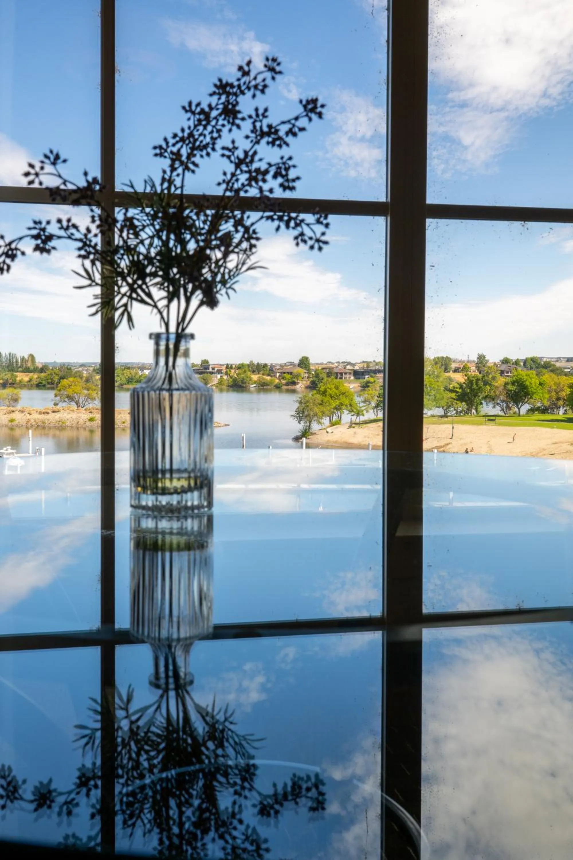 River view in The Lodge at Columbia Point