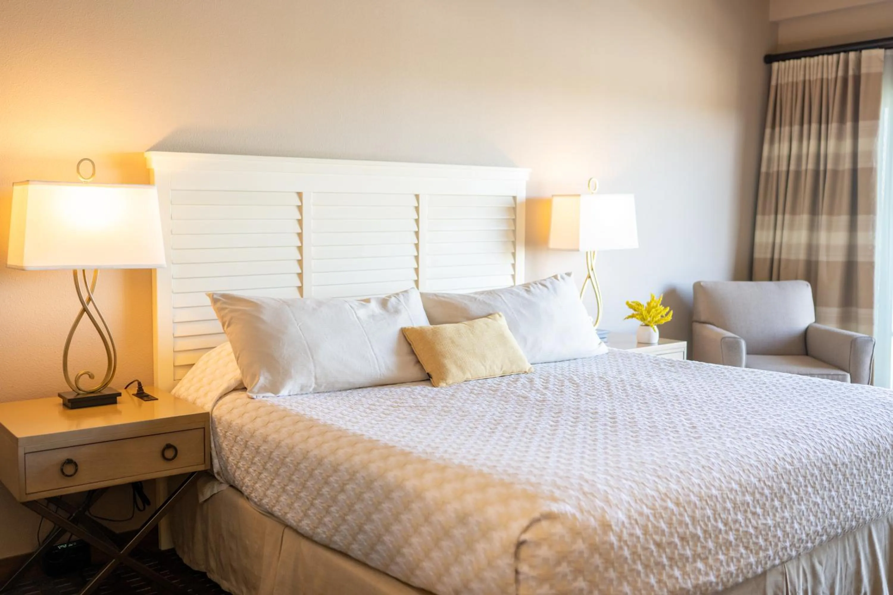 Bed in The Lodge at Columbia Point