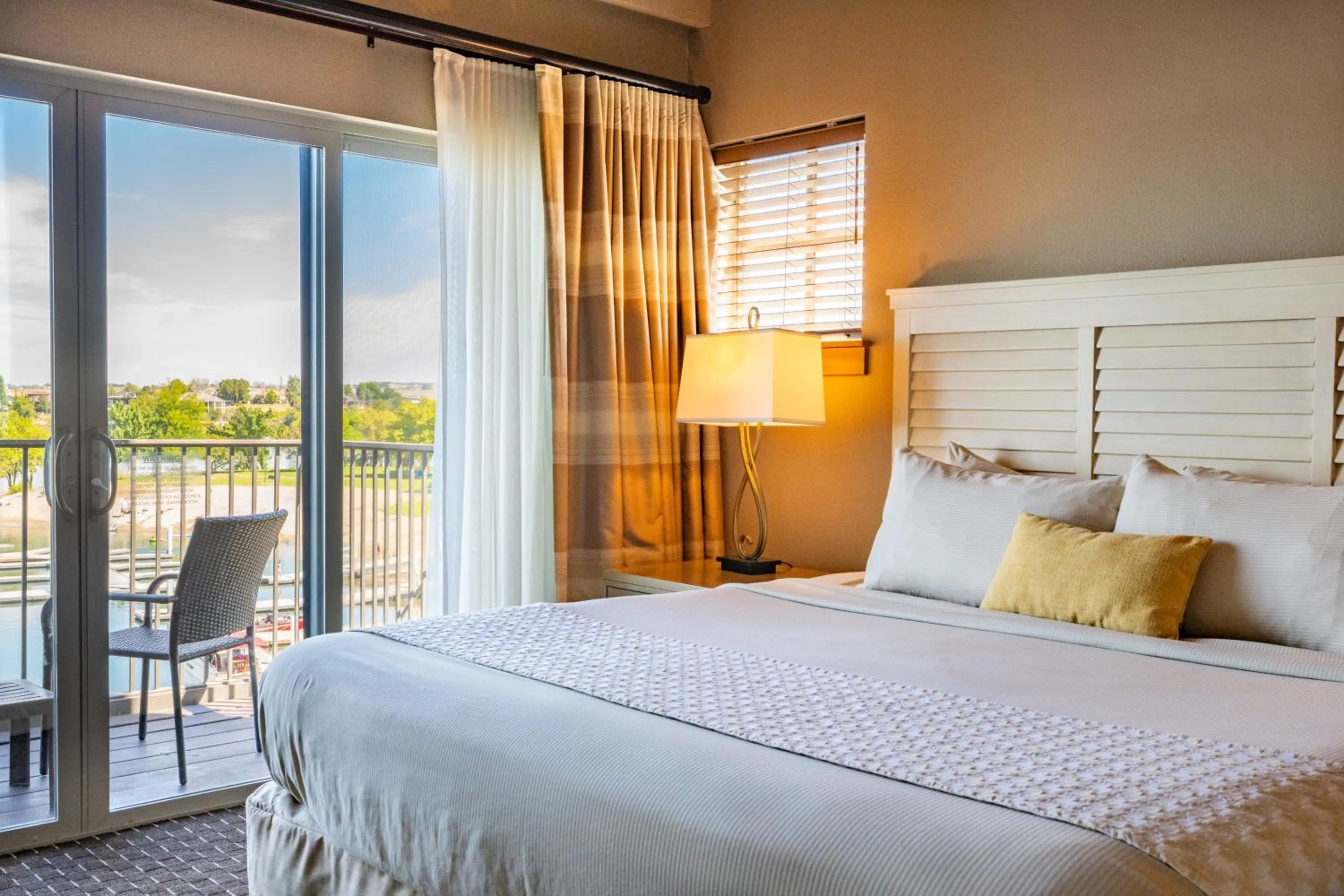 Bed in The Lodge at Columbia Point