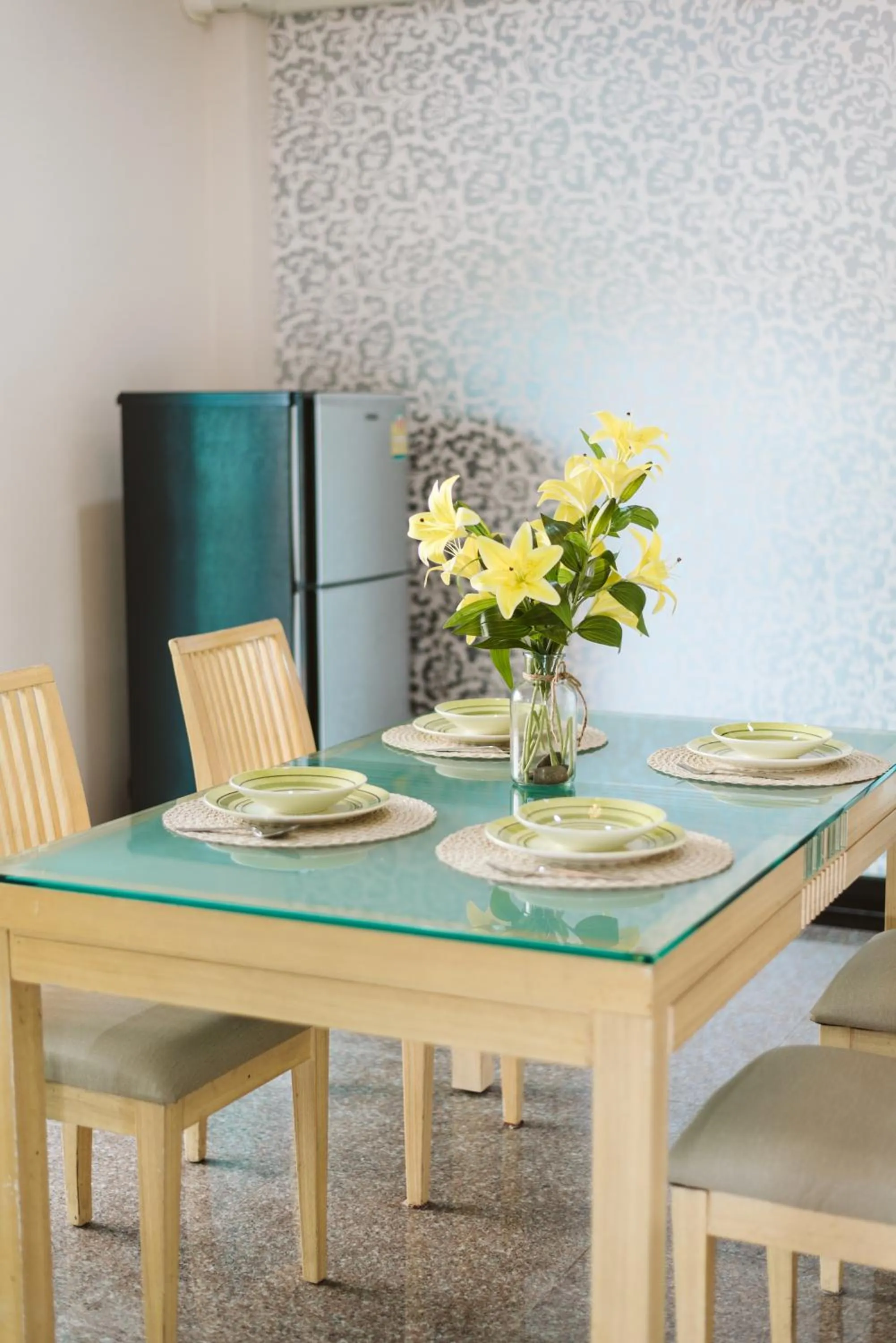 Seating area in June Pool Villa