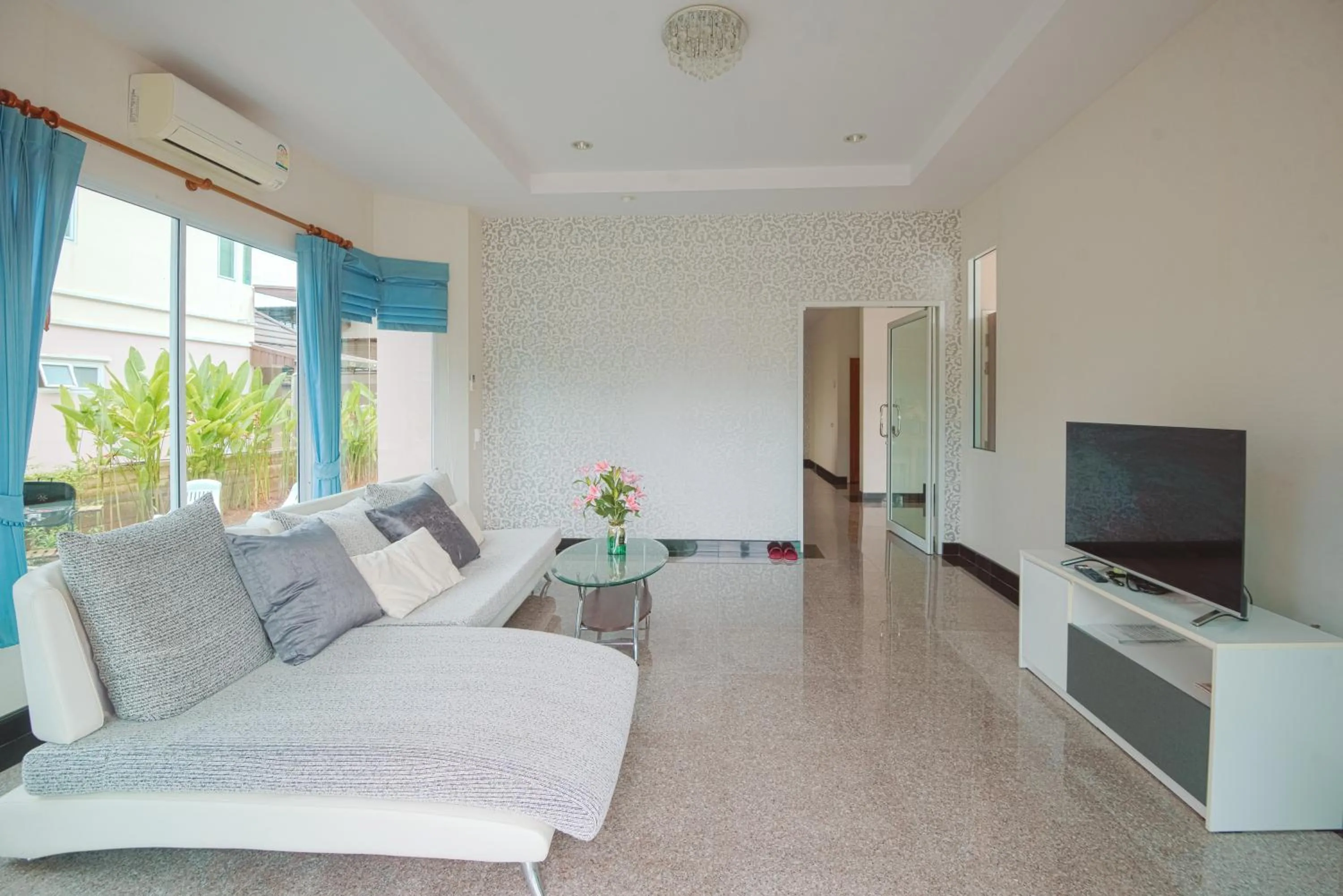 Seating area in June Pool Villa