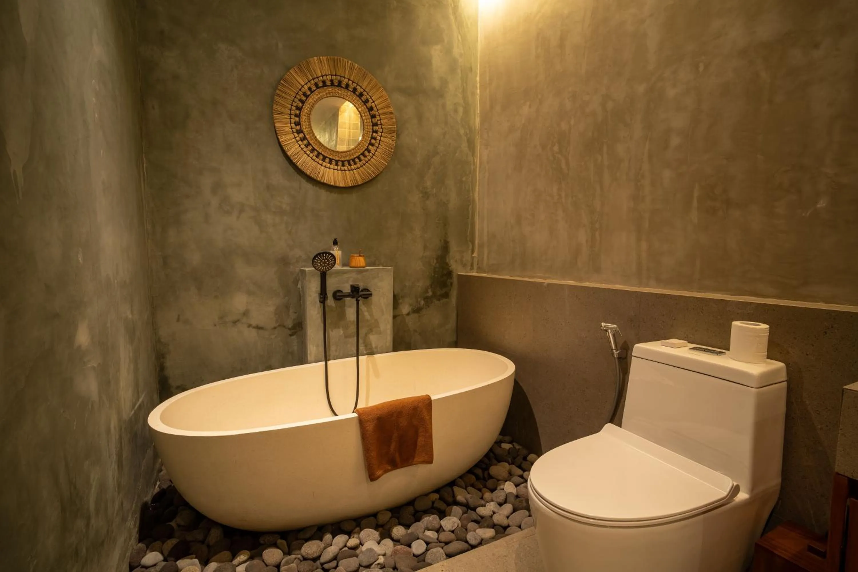 Toilet in Uma Dawa Resort and Spa