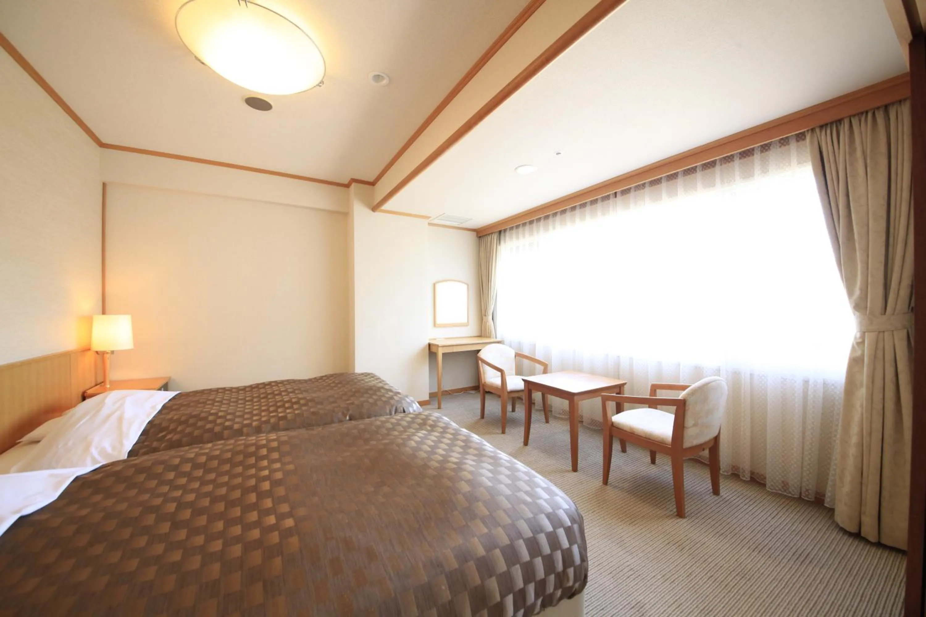 Photo of the whole room, Bed in Heiseikan Shiosaitei
