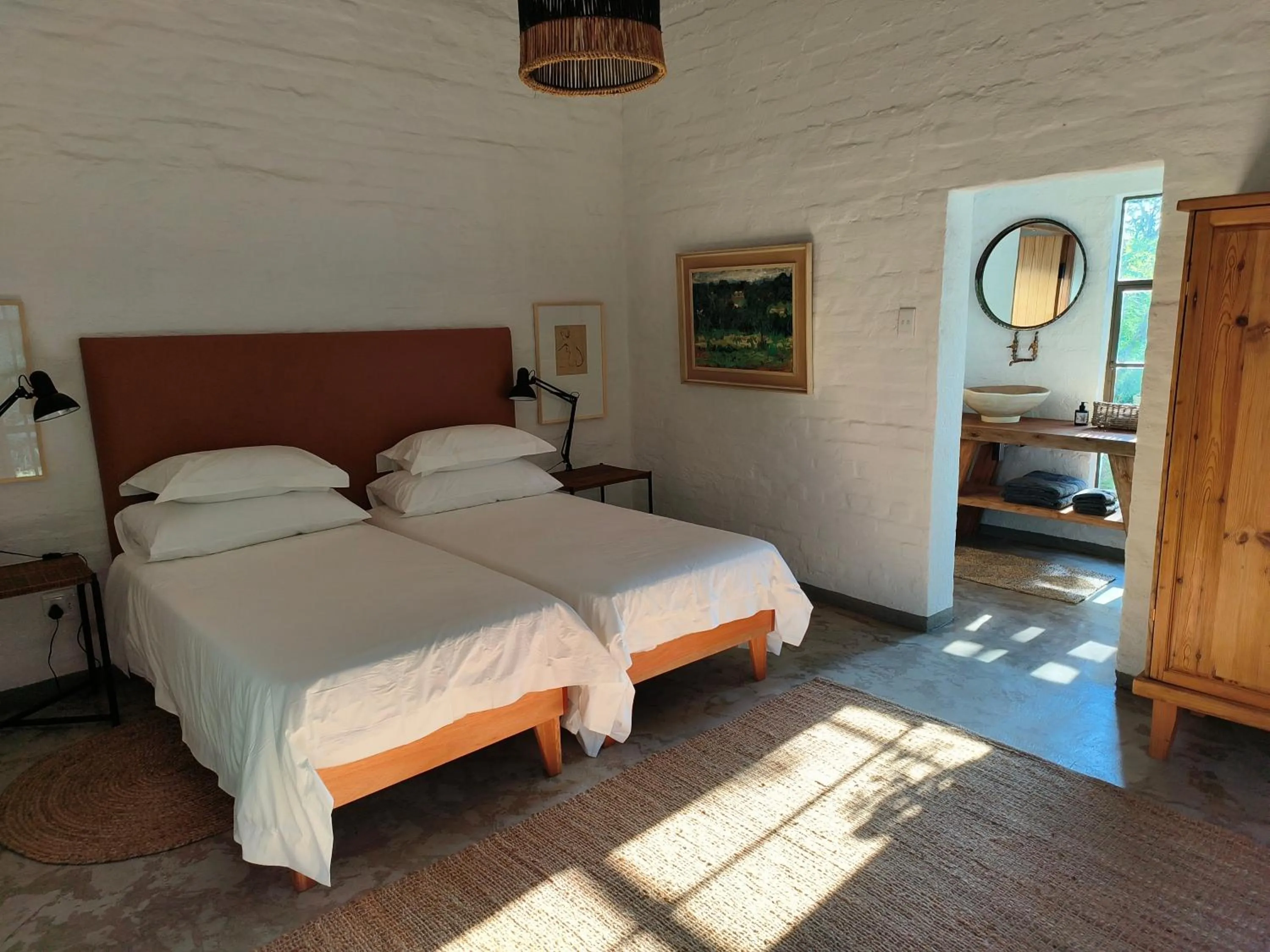 Bed in Eloff Guest House and Gallery