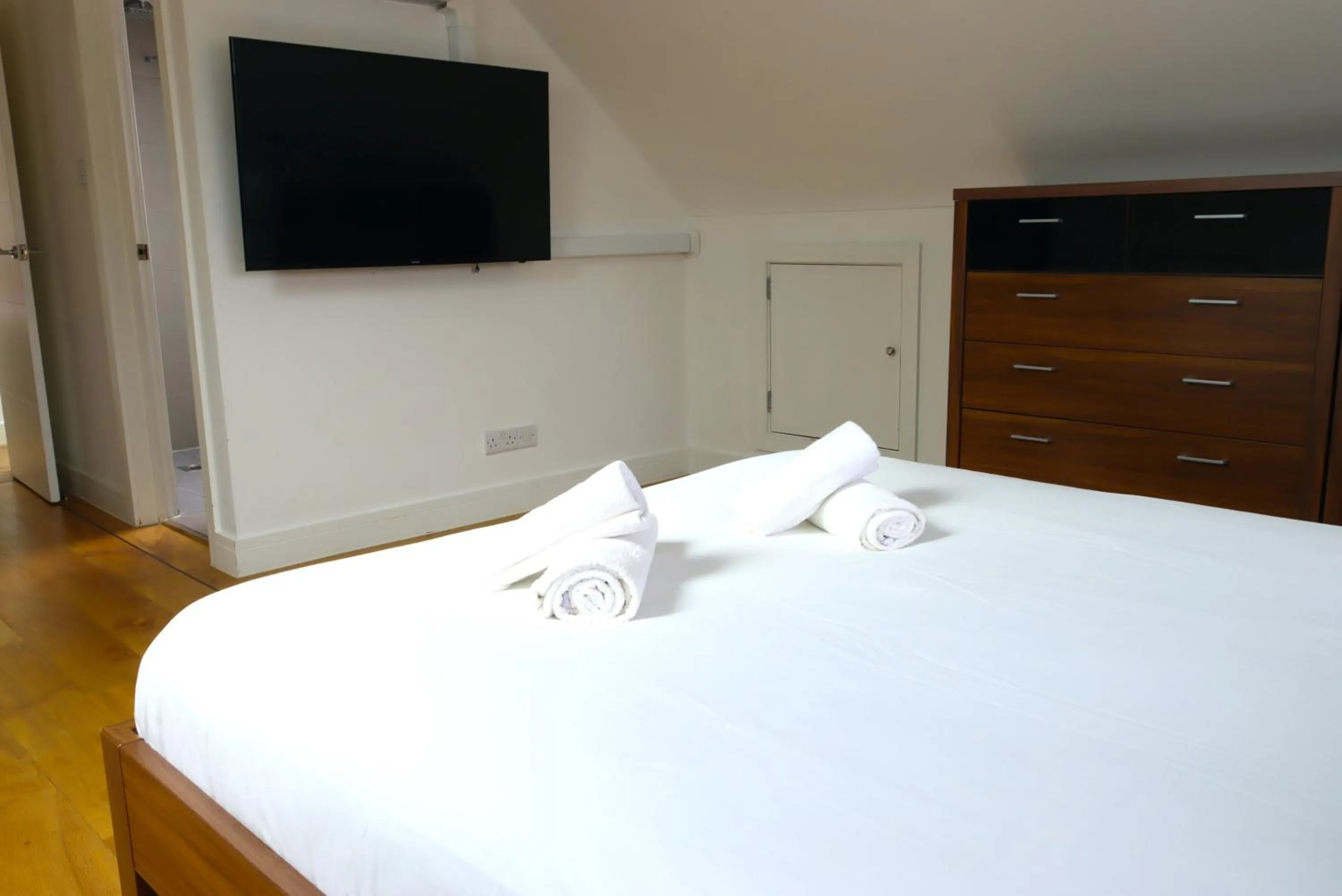 Bedroom, Bed in Four Corners Holiday Home Hot Tub & Sauna