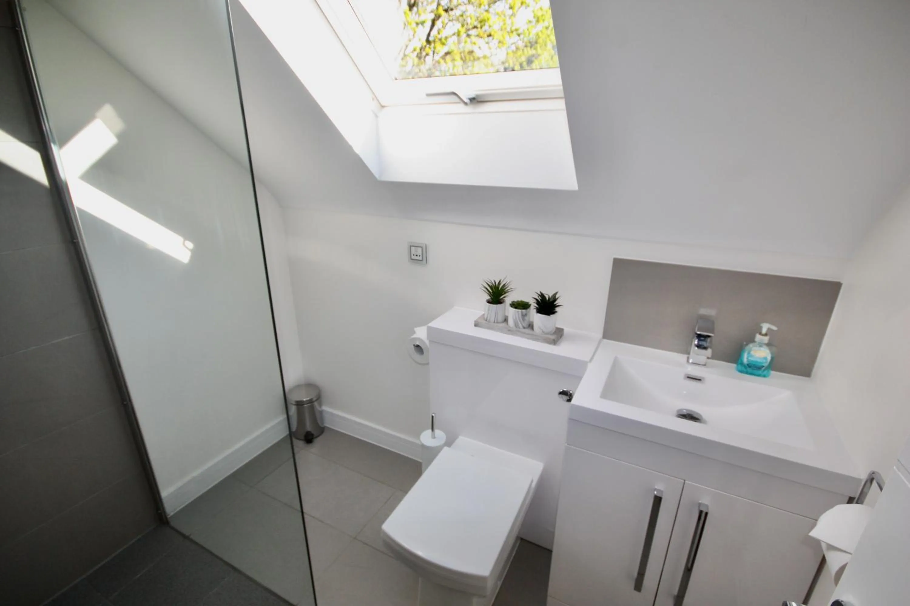 Toilet in Four Corners Holiday Home Hot Tub & Sauna