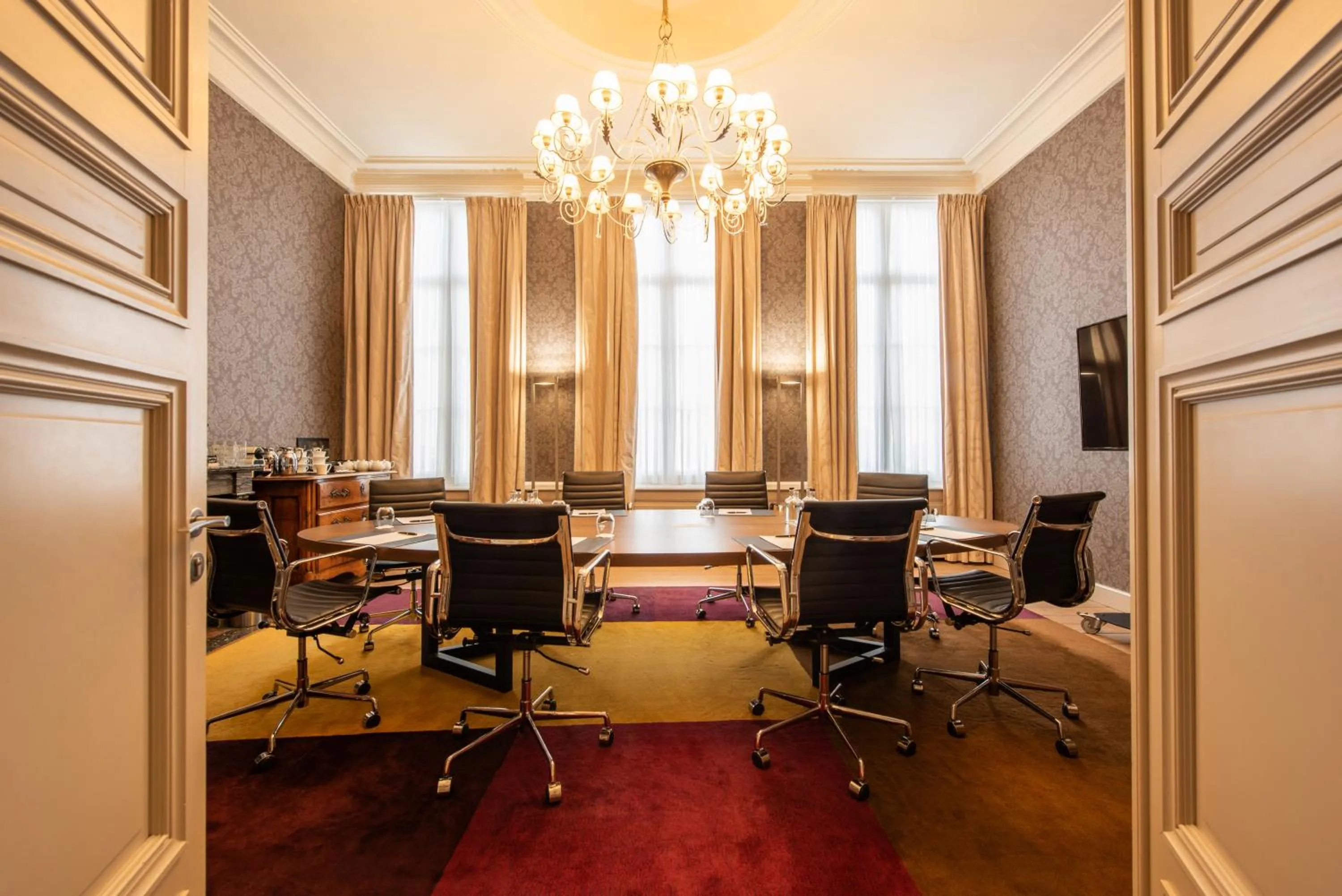 Meeting/conference room in Dukes' Palace Brugge - by Dukes' Hotel Collection