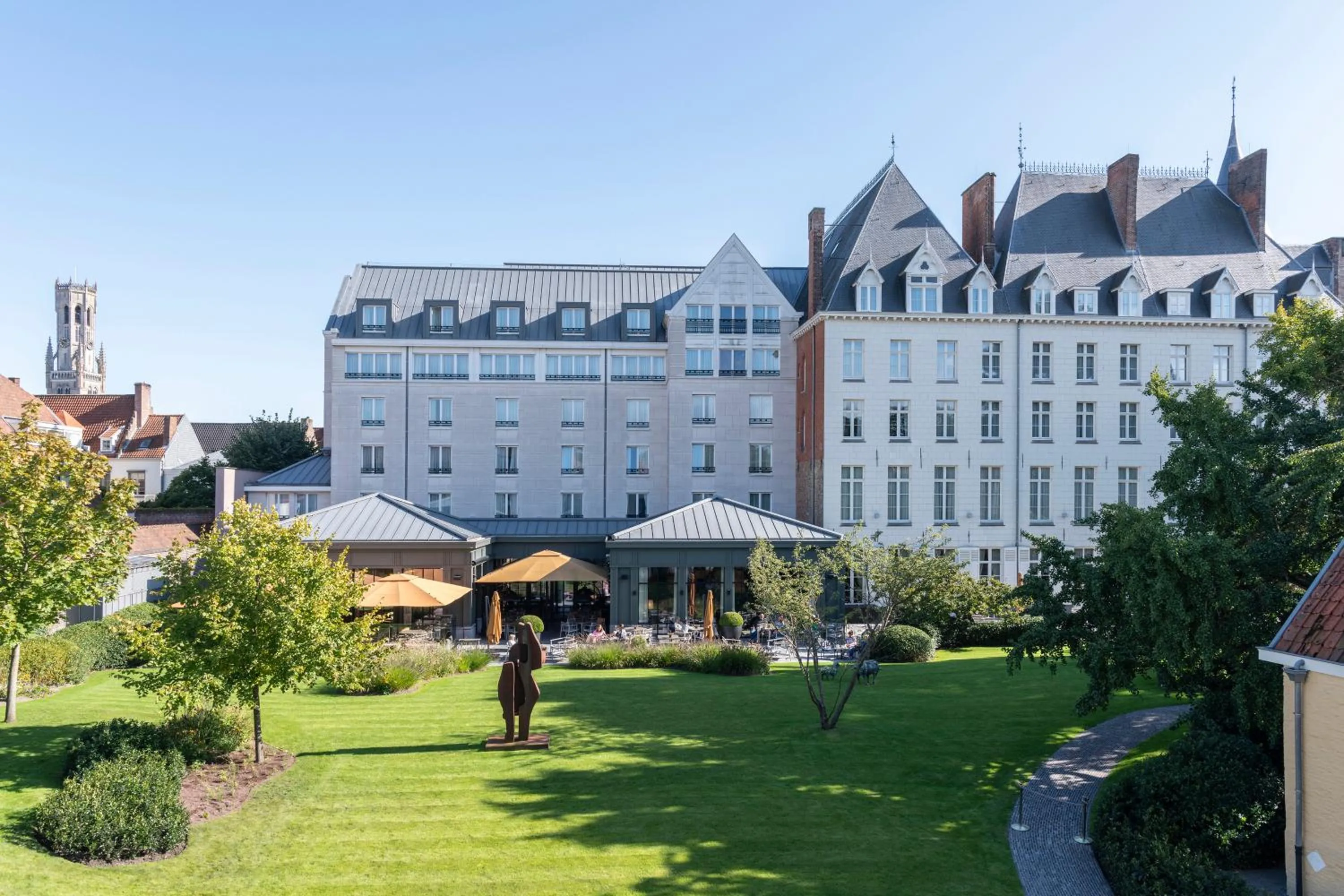 Garden view in Dukes' Palace Brugge - by Dukes' Hotel Collection