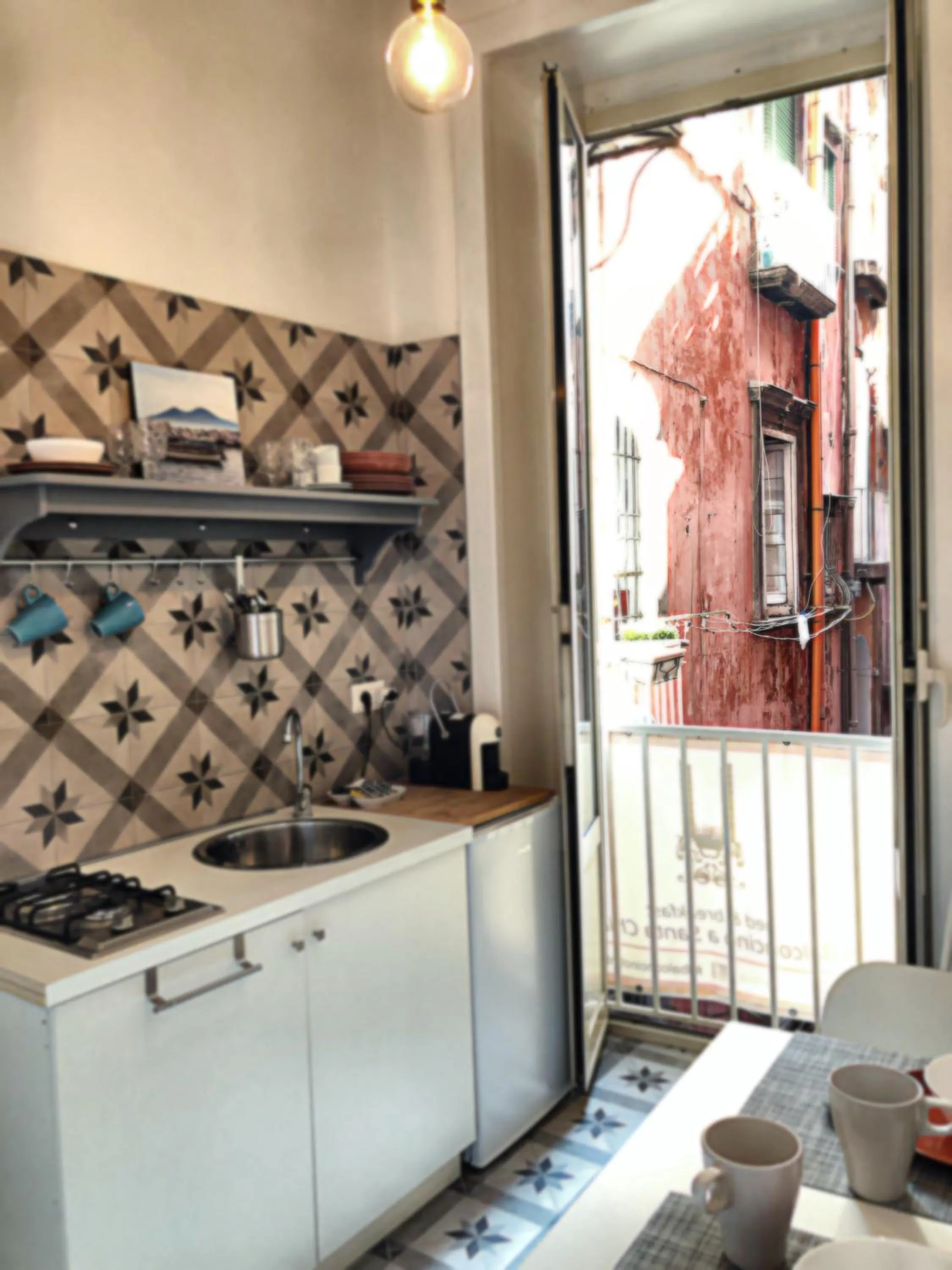 Kitchen or kitchenette in B&B Il Balconcino a Santa Chiara