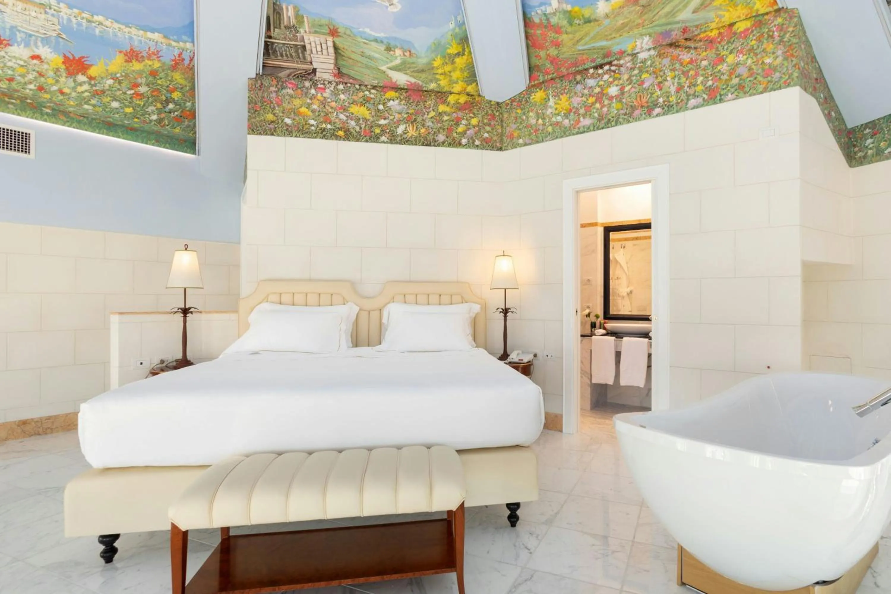 Bedroom, Bed in Ortea Palace Hotel, Sicily, Autograph Collection