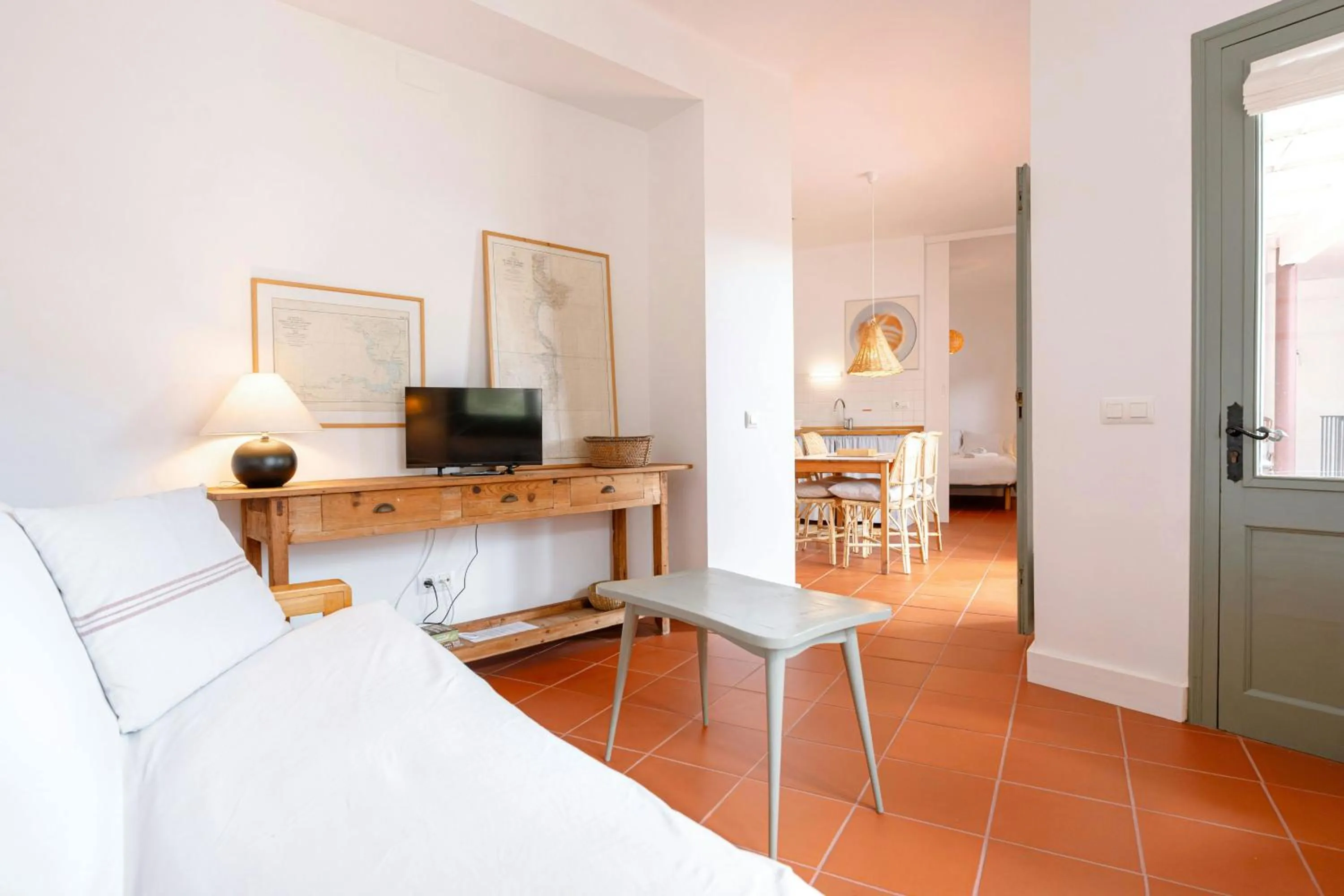 Living room in ApartmentsTamariu4 Unbeatable views 50m to beach