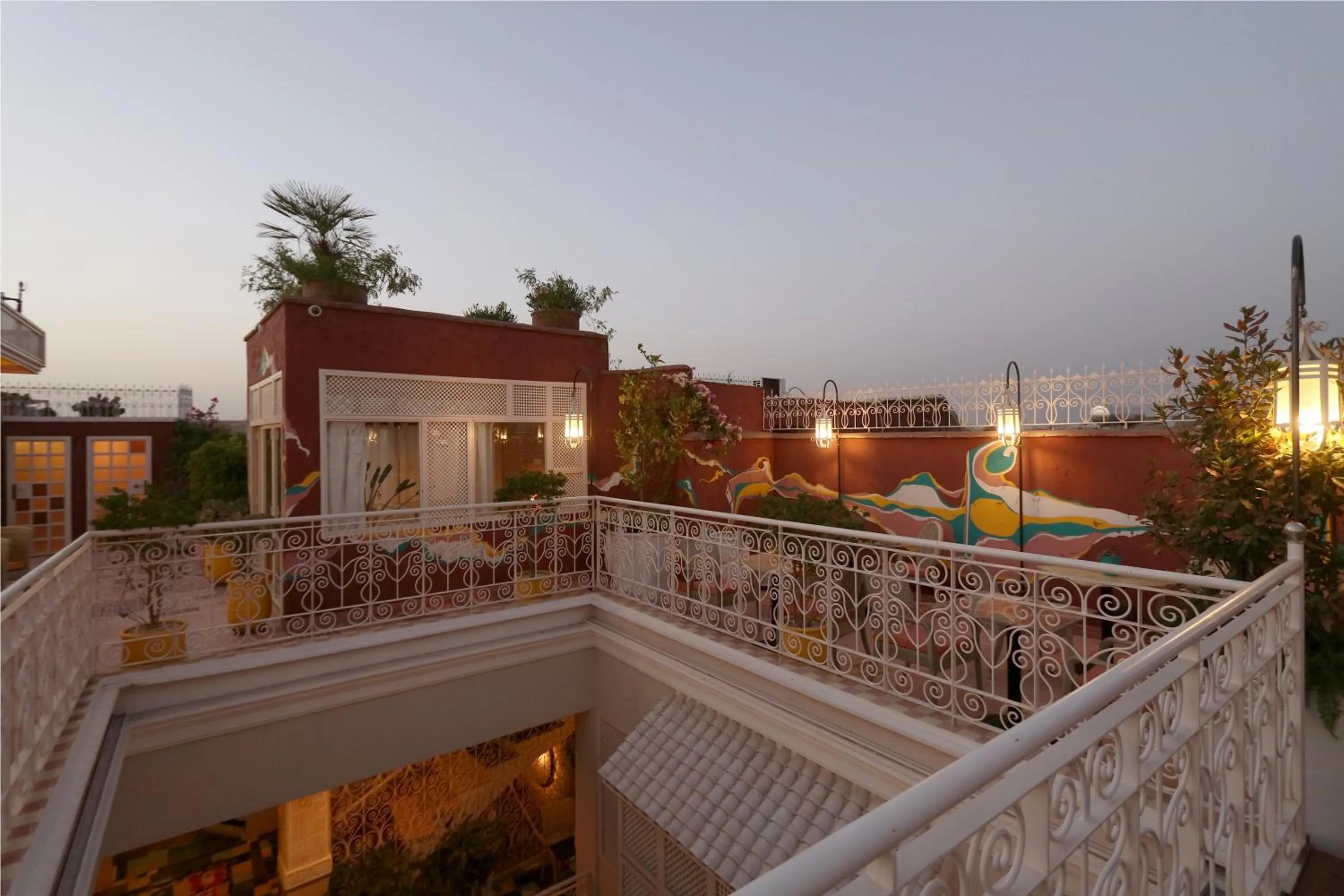 Balcony/Terrace in Riad Karmela Princesse