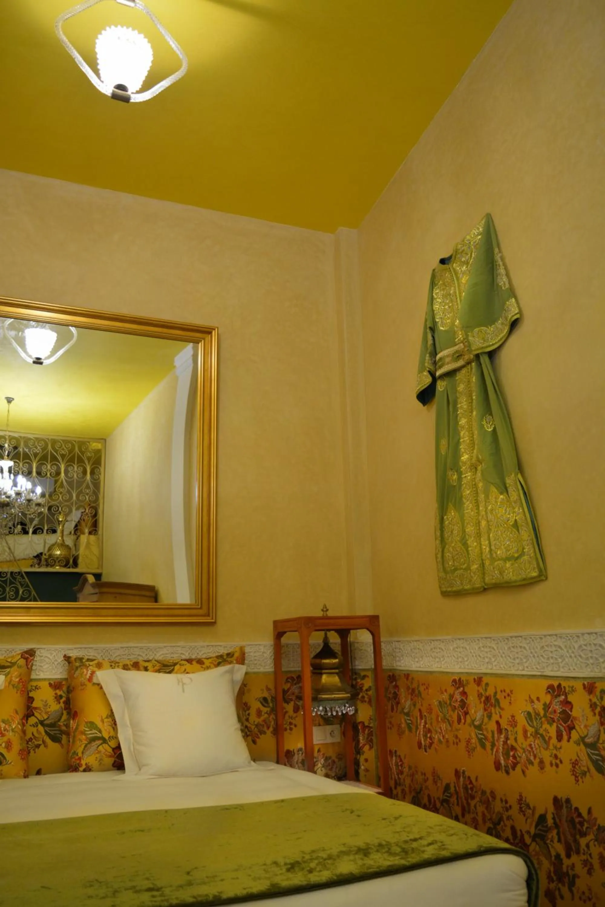 Decorative detail, Bed in Riad Karmela Princesse