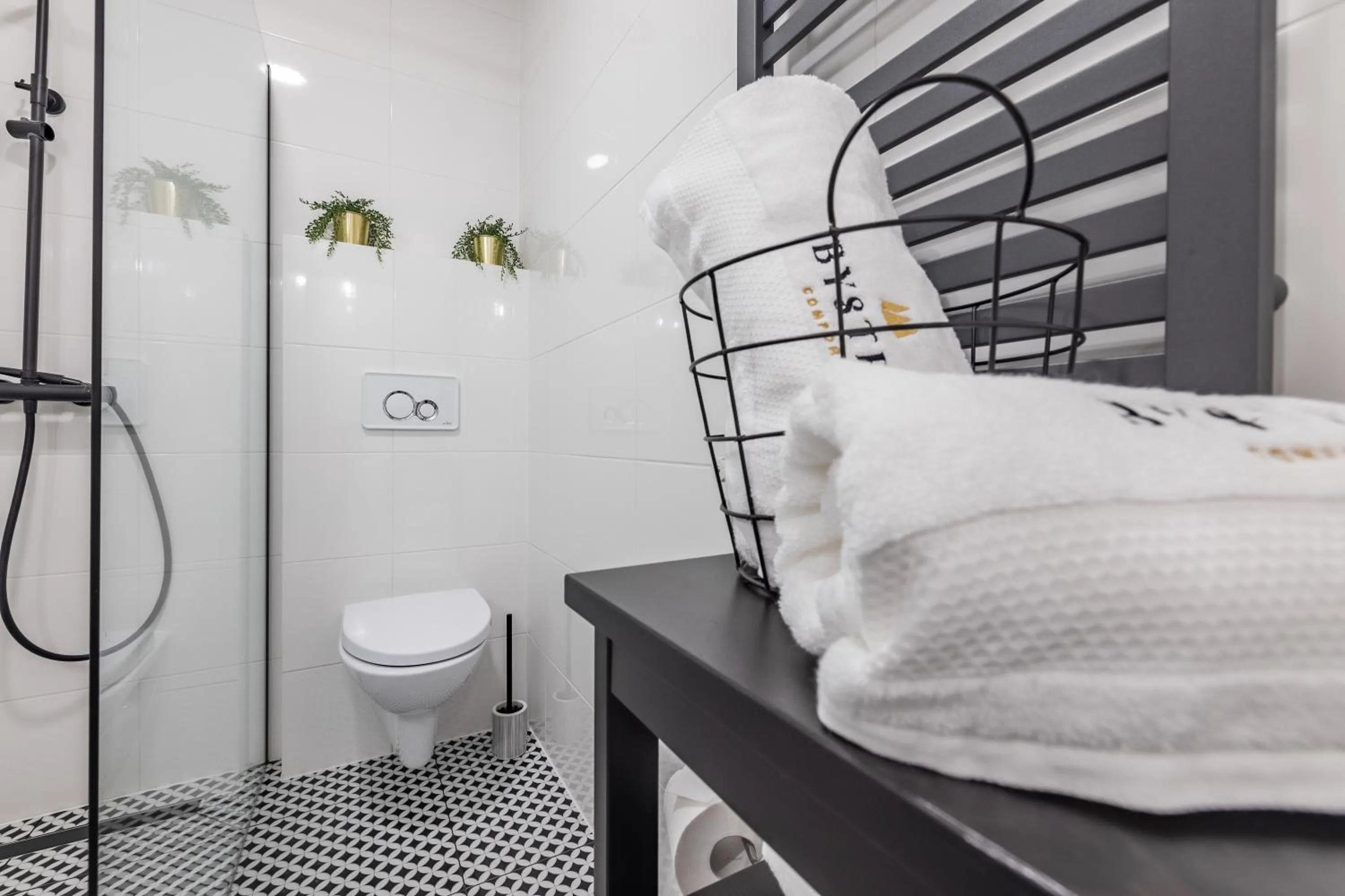 Shower, Bed in Bystry Comfort