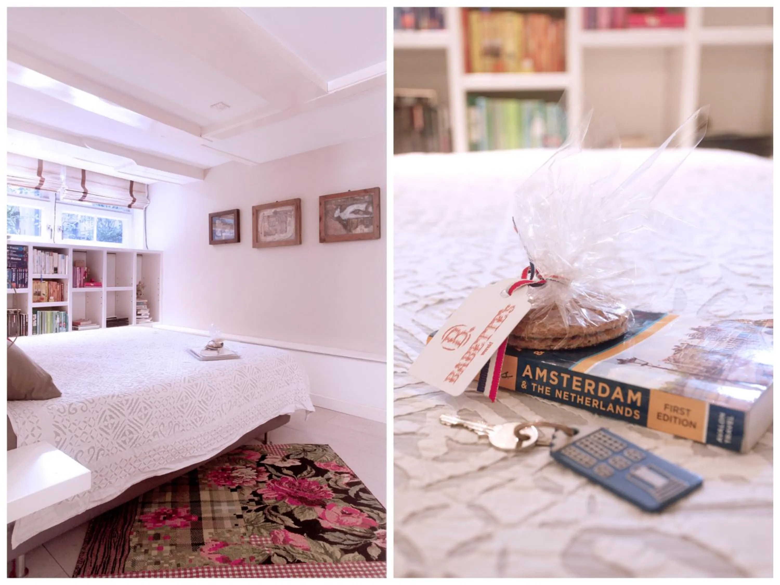 Bed in Cozy Canal Studio