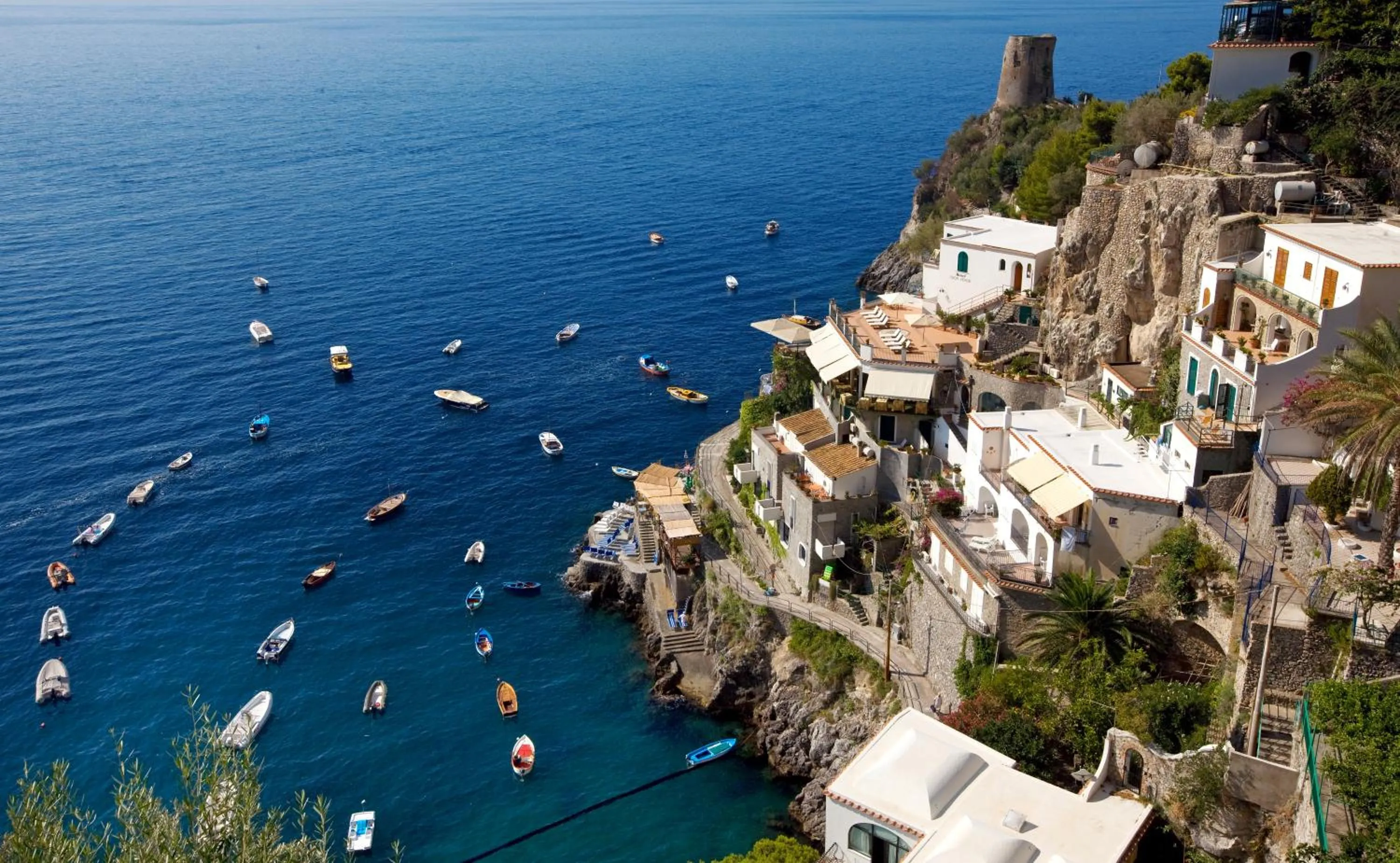 Bird's eye view in Villa Corallium