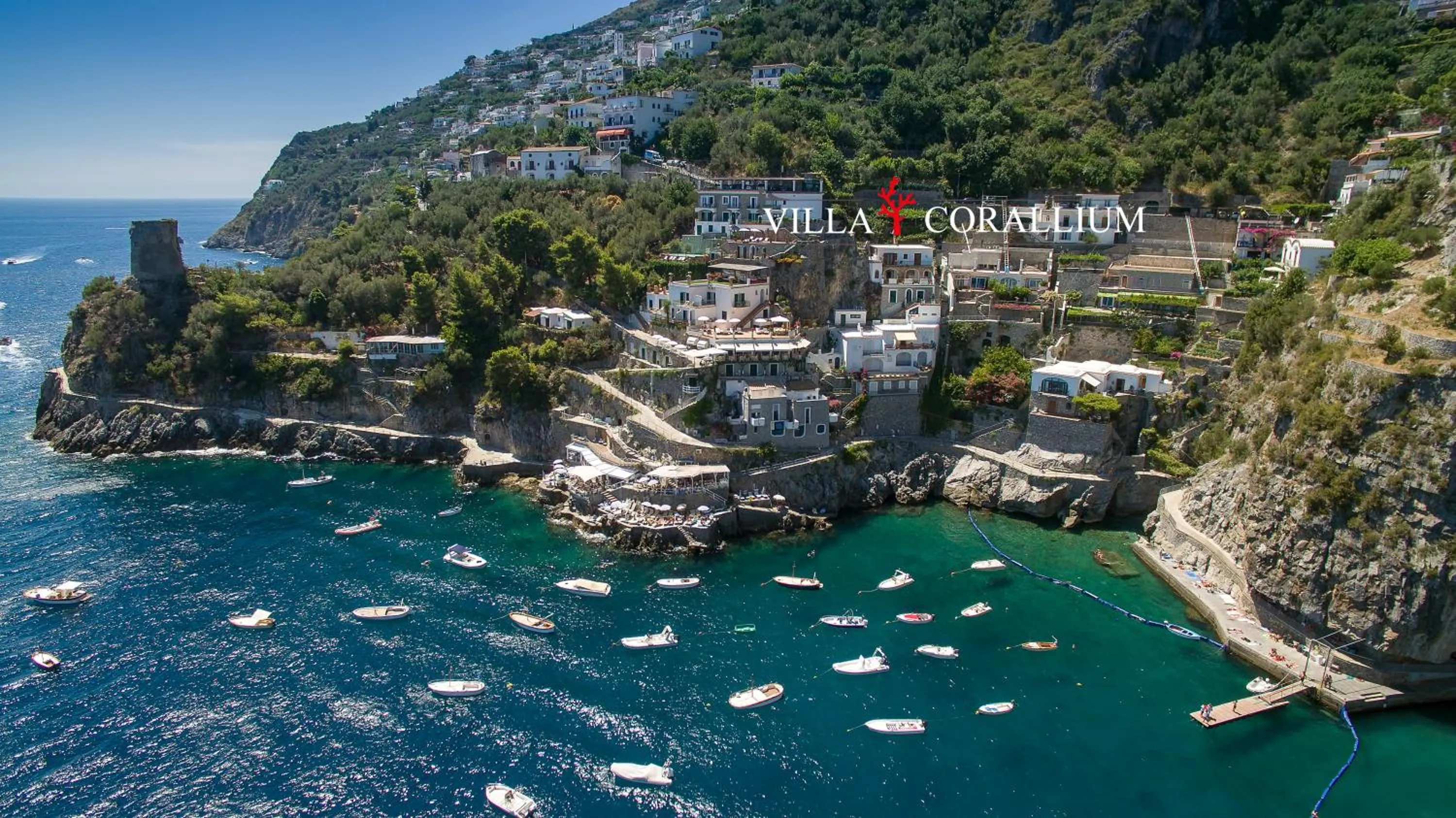 Bird's eye view in Villa Corallium