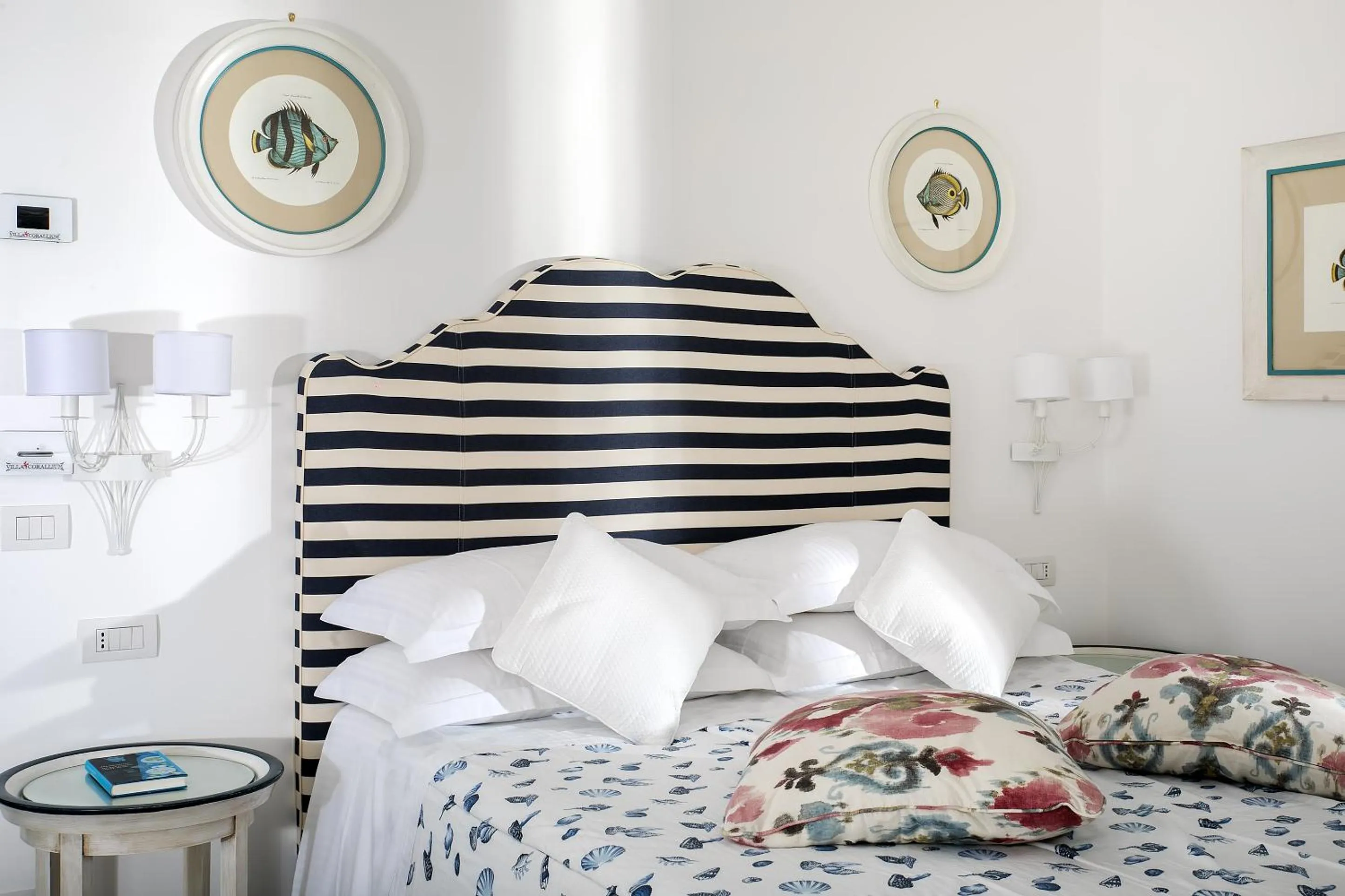 Decorative detail, Bed in Villa Corallium