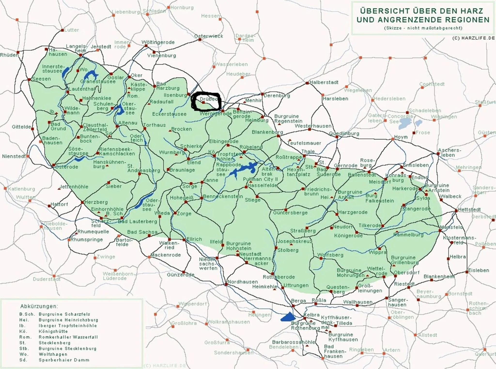 Area and facilities in Ferienwohnung Osterbrink