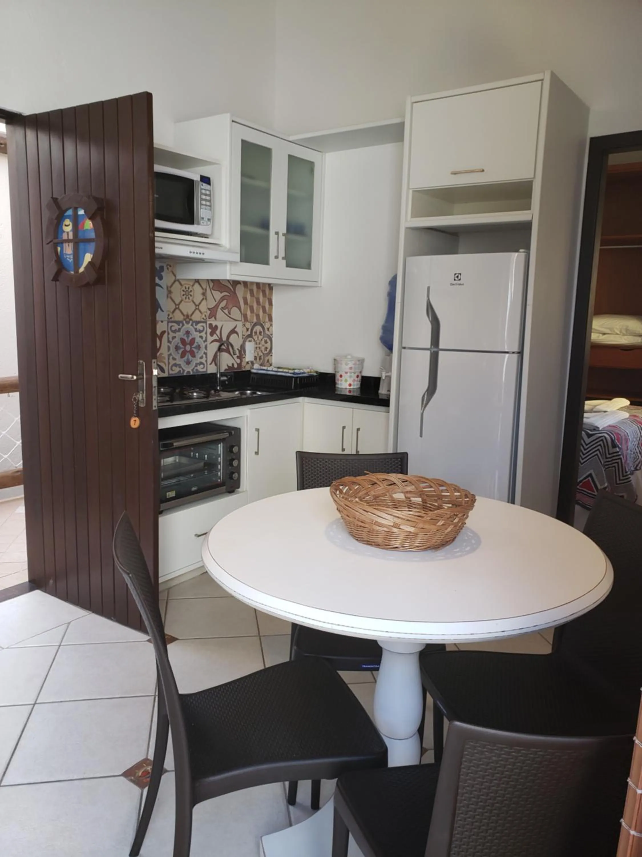 Kitchen or kitchenette in Pousada Pedra da Gaivota