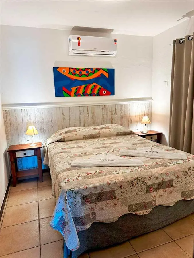 Bed in Pousada Pedra da Gaivota