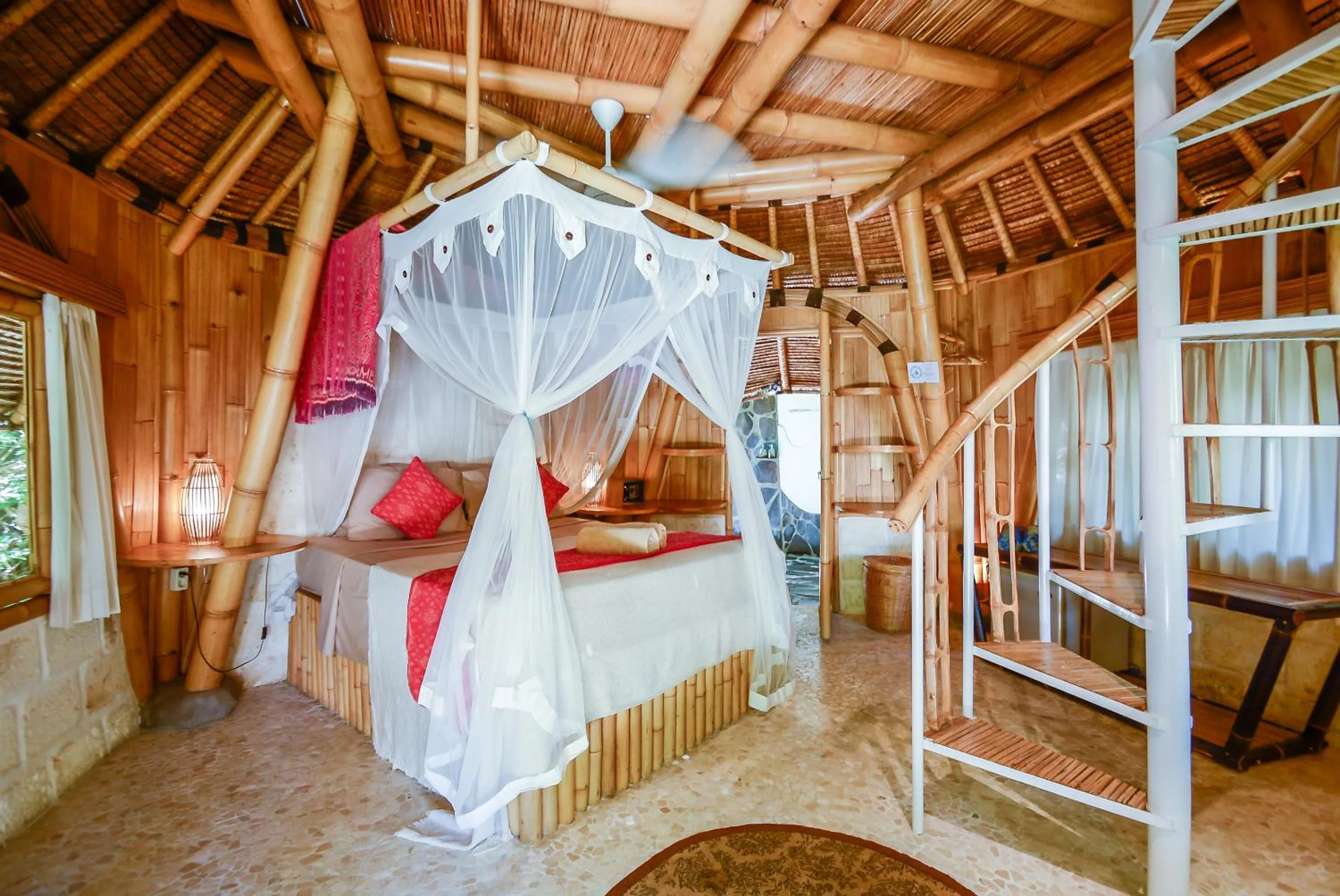 Bed in Le Bamboo Bali