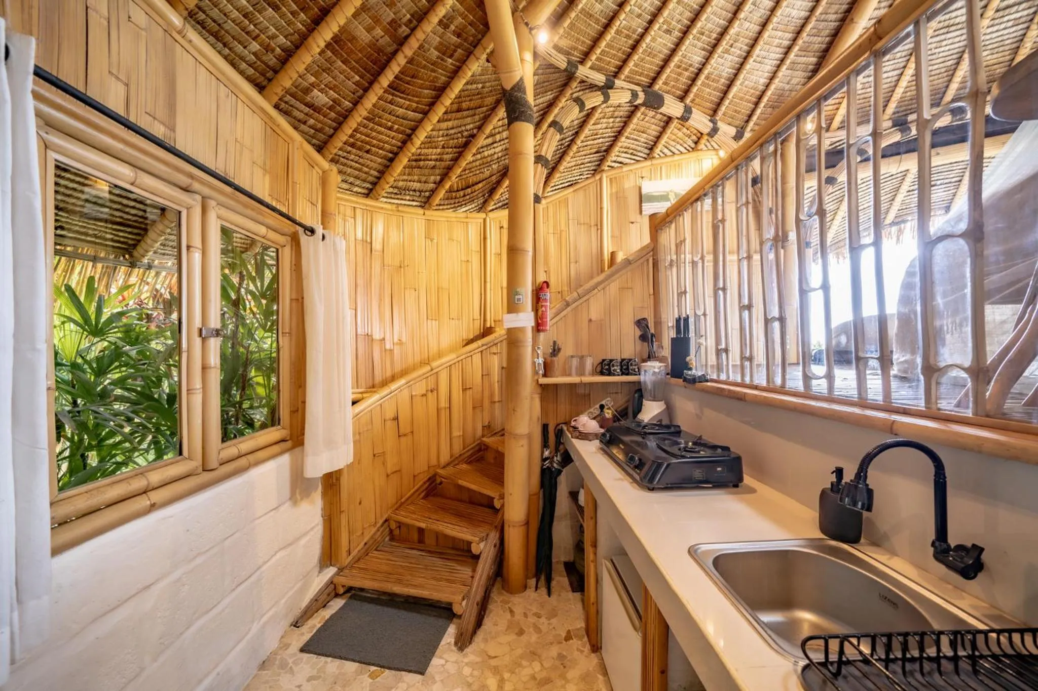 kitchen in Le Bamboo Bali