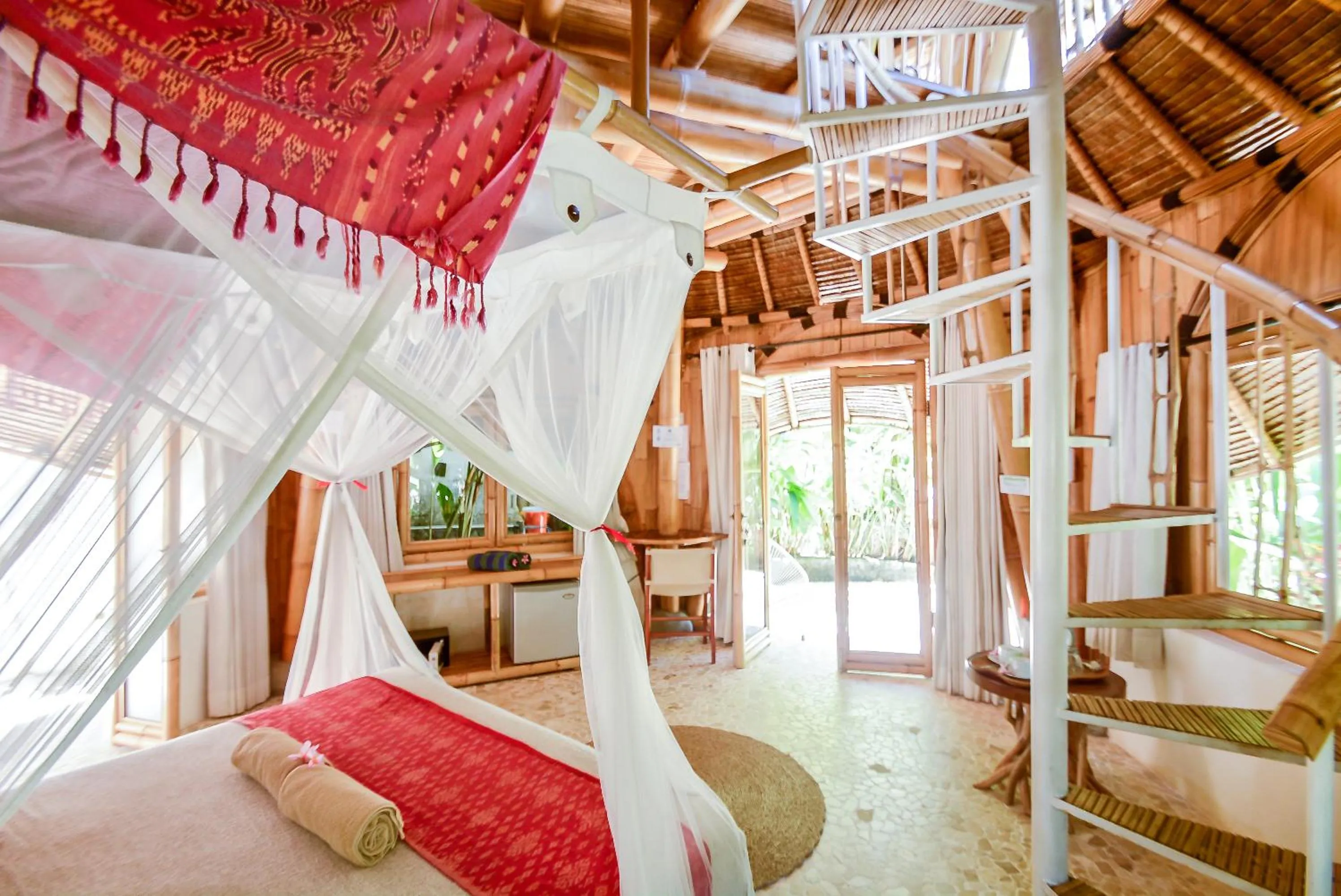 Bed in Le Bamboo Bali