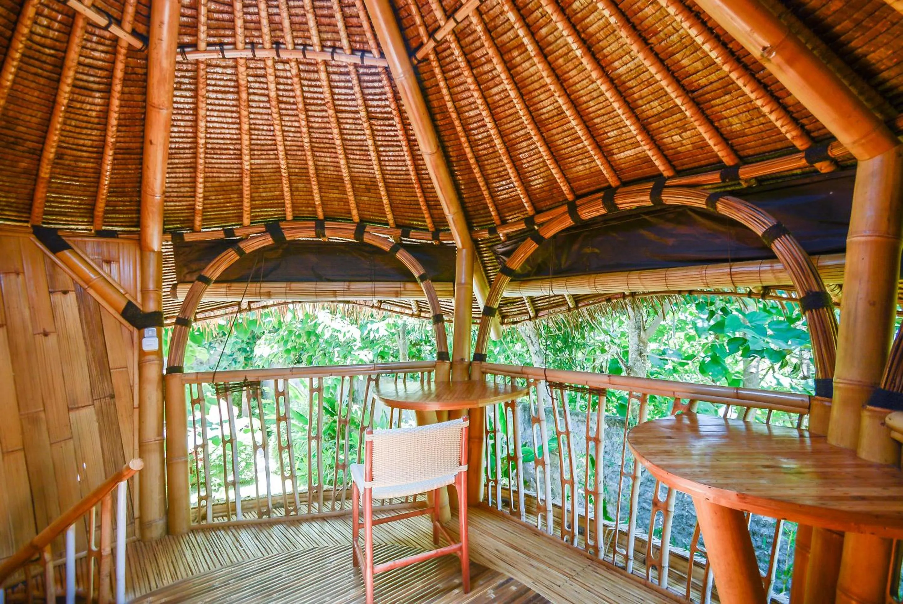 Seating area in Le Bamboo Bali