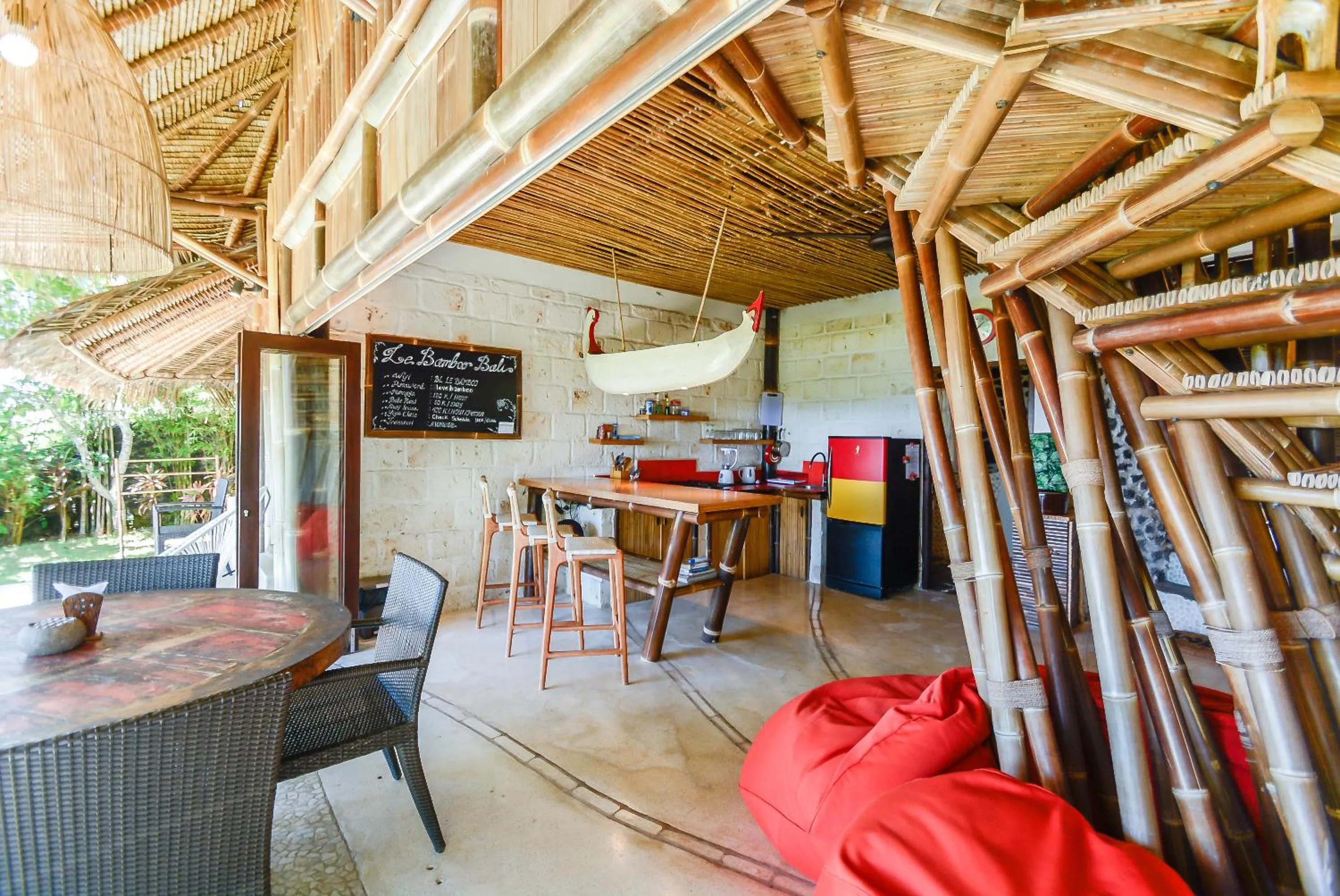 Living room in Le Bamboo Bali