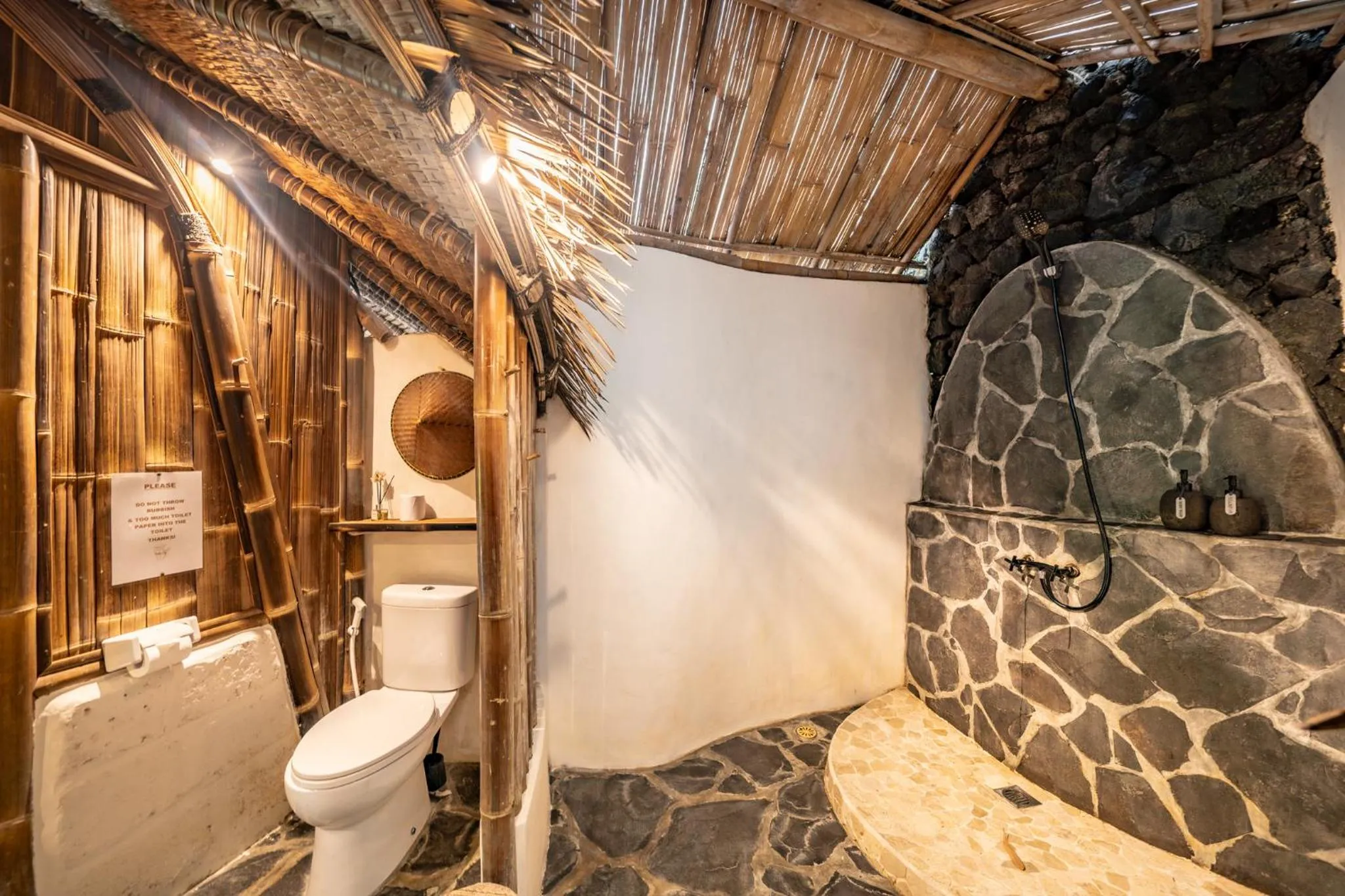 Shower in Le Bamboo Bali