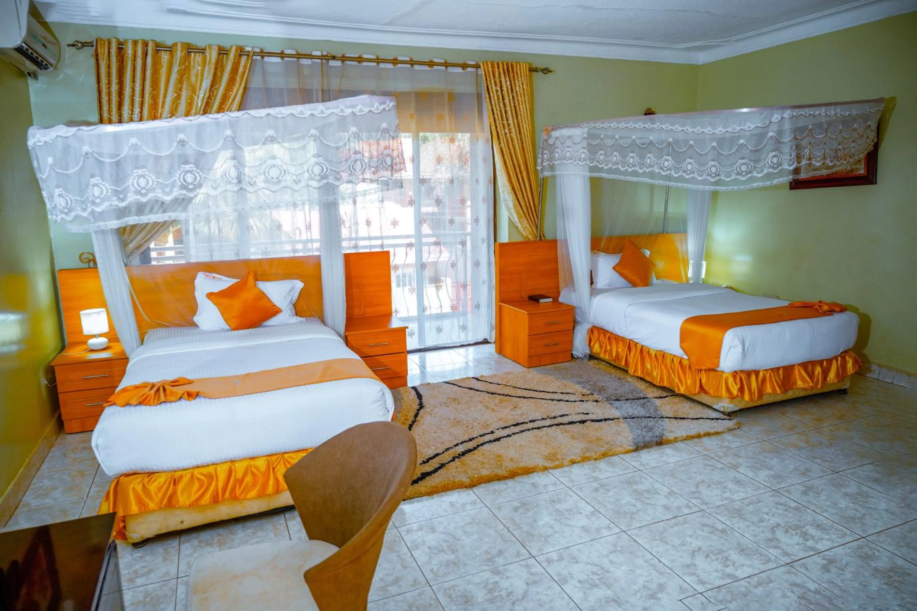 Bedroom, Bed in Crystal Suites & Apartments