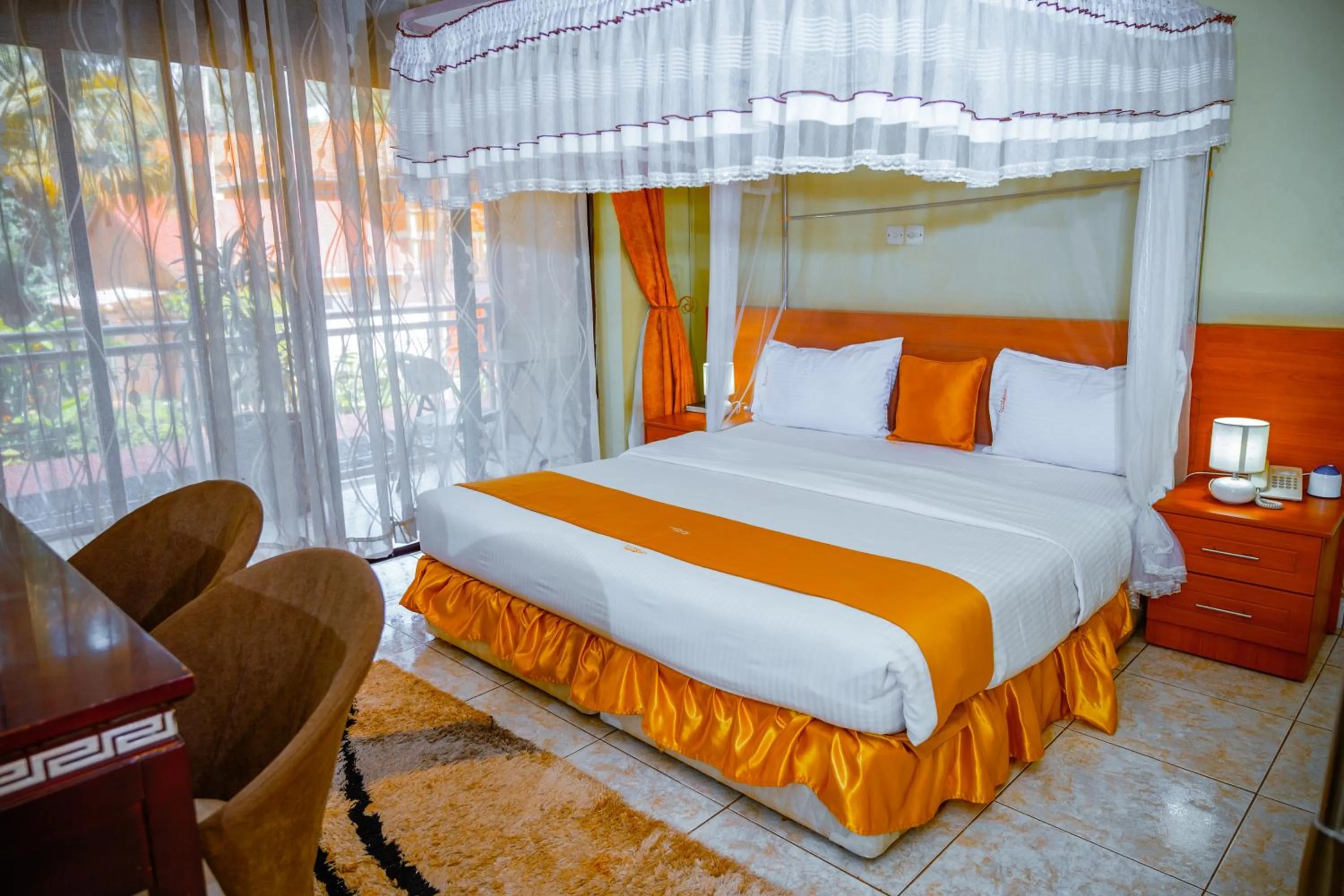 Bedroom, Bed in Crystal Suites & Apartments