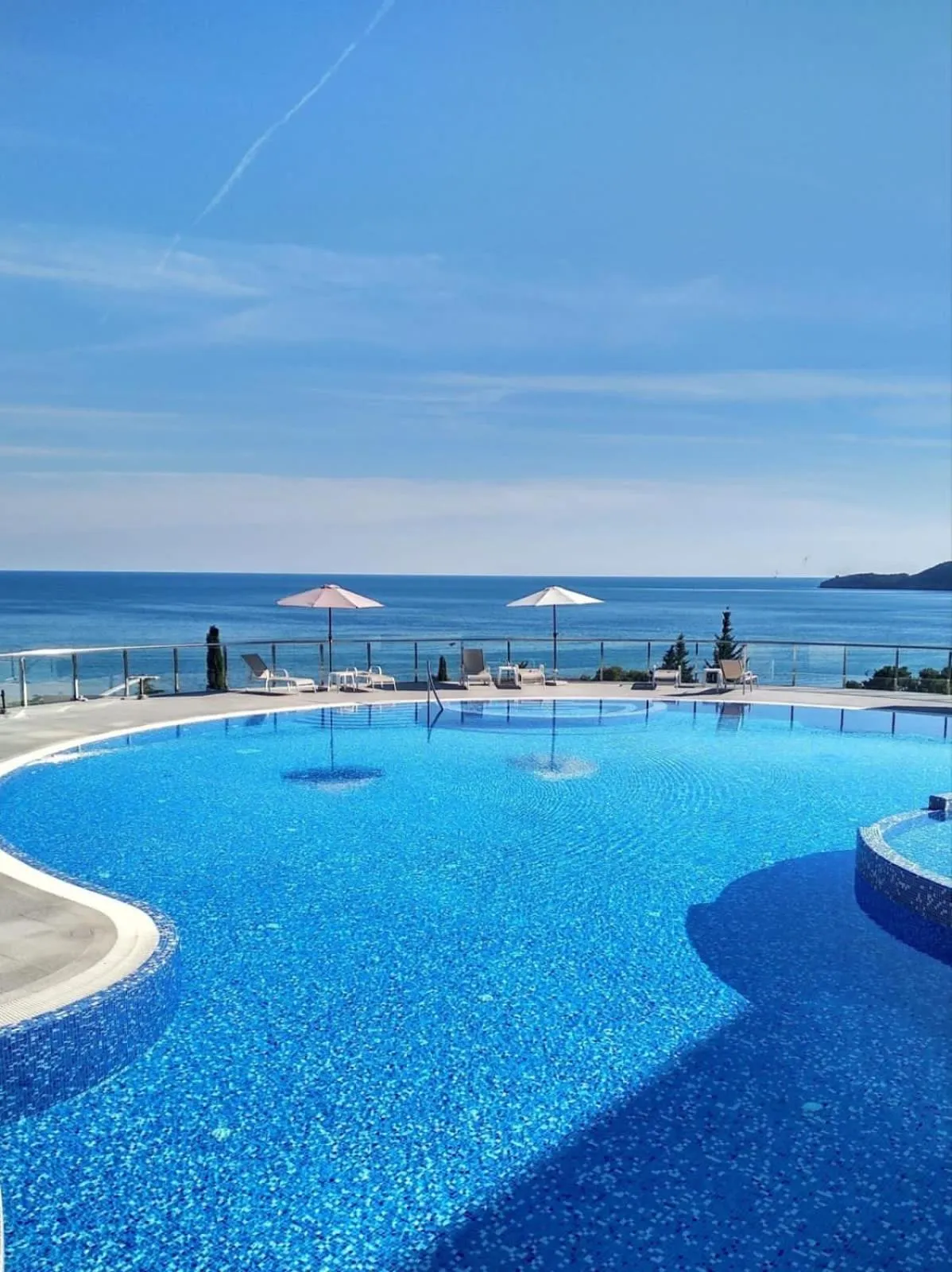 Pool view in ApartHotel Belvedere Residence Becici Budva