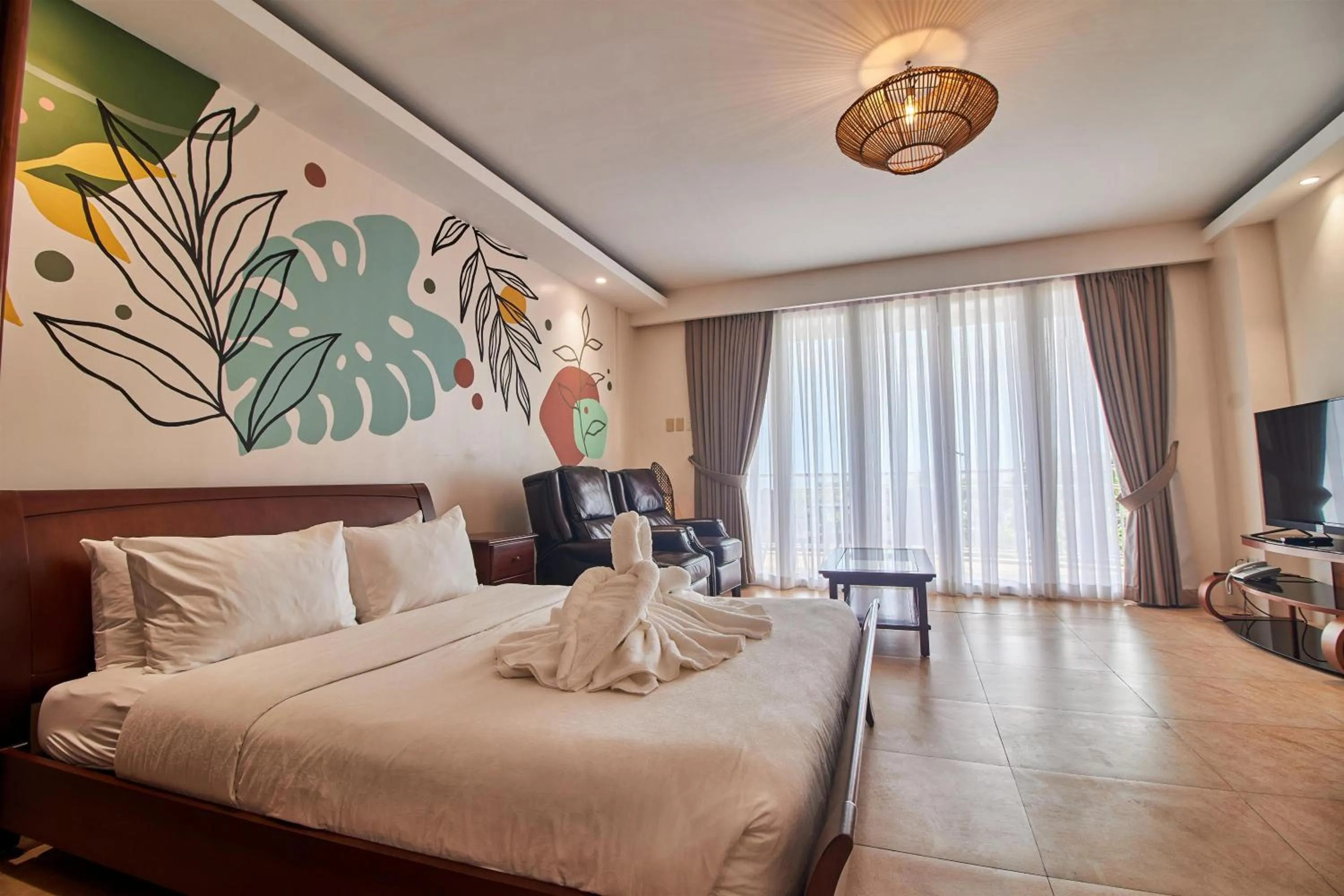 Bed in Mactan Resort by 1521