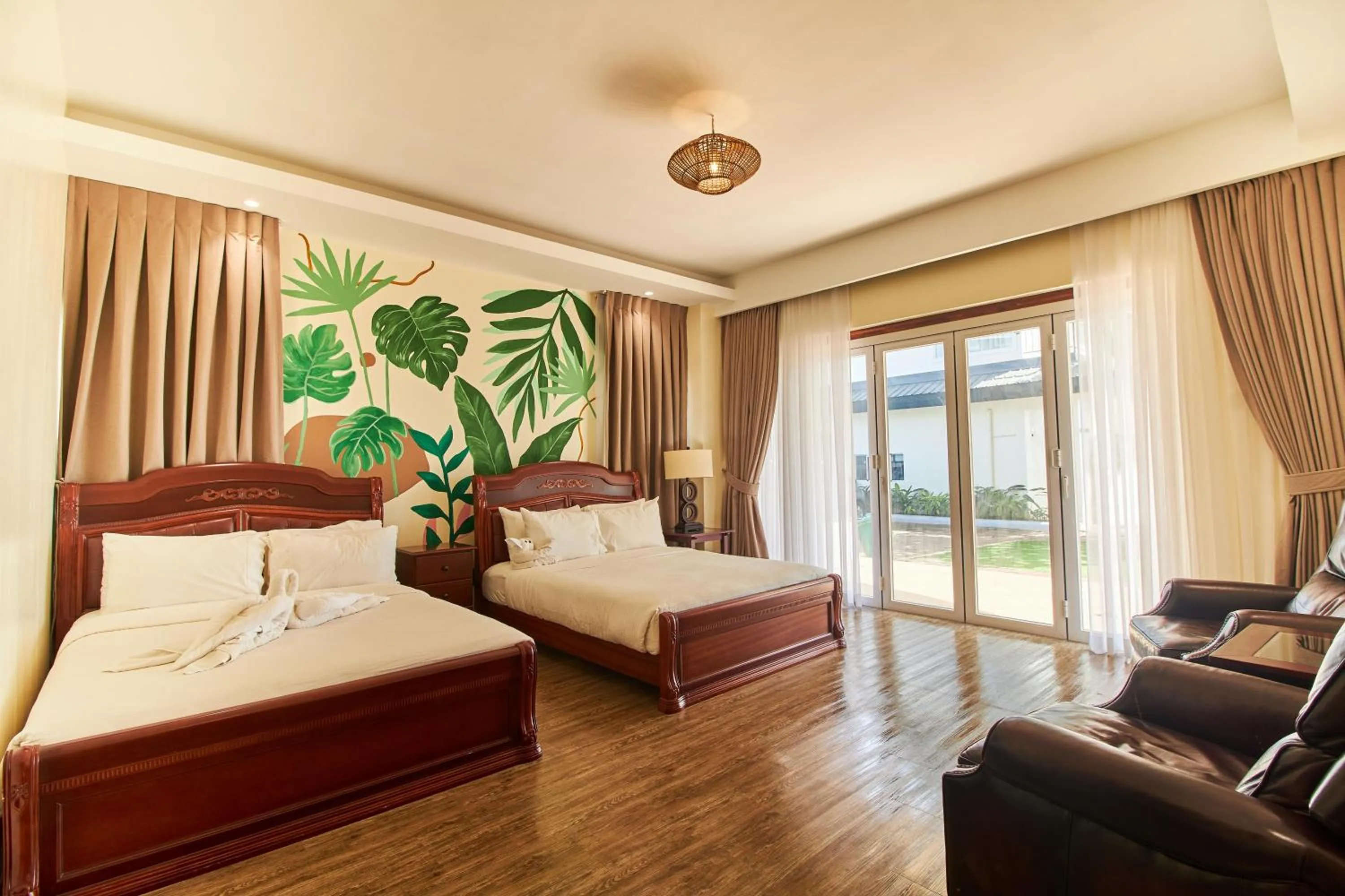 Bed in Mactan Resort by 1521