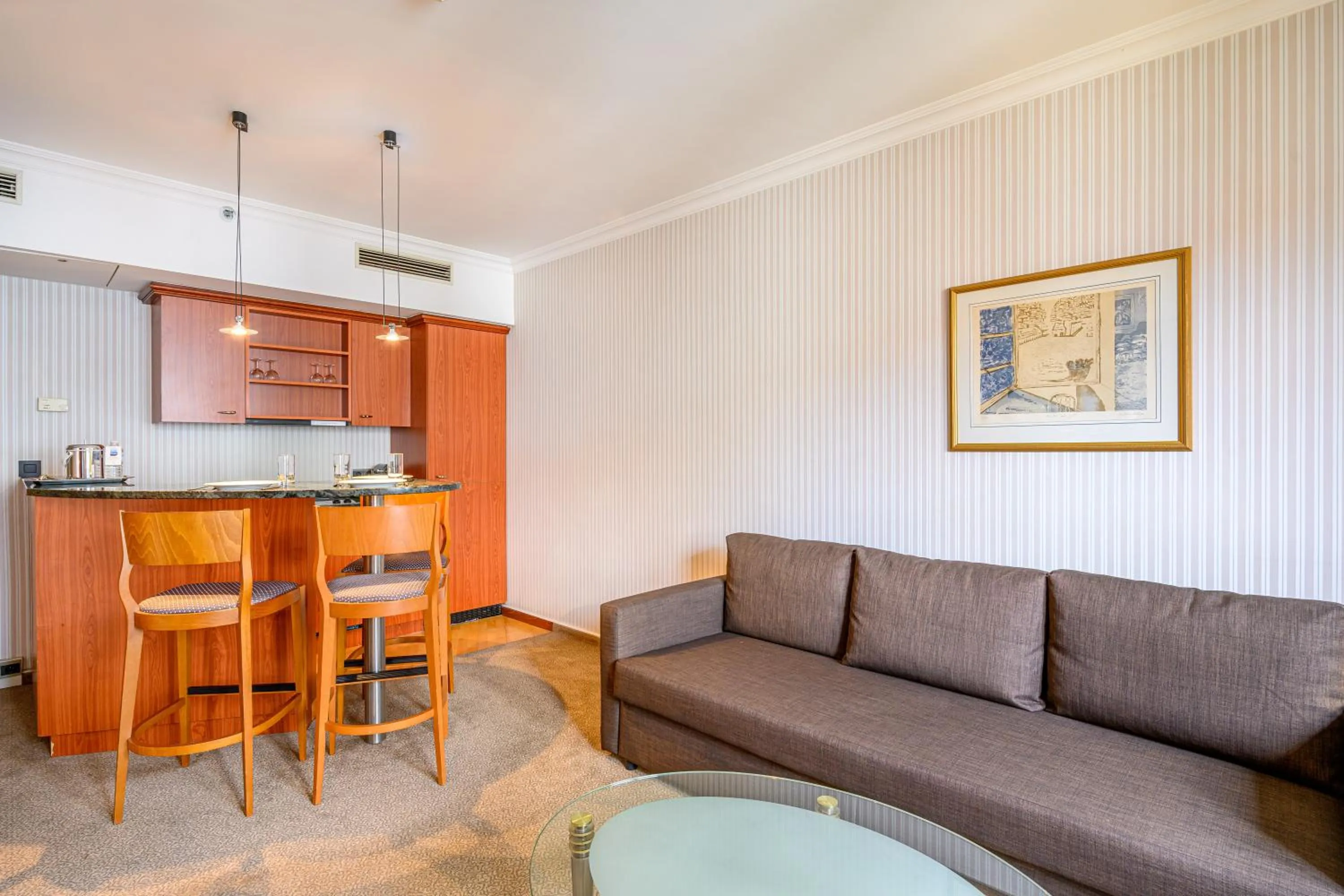 Seating area in B-aparthotel Ambiorix