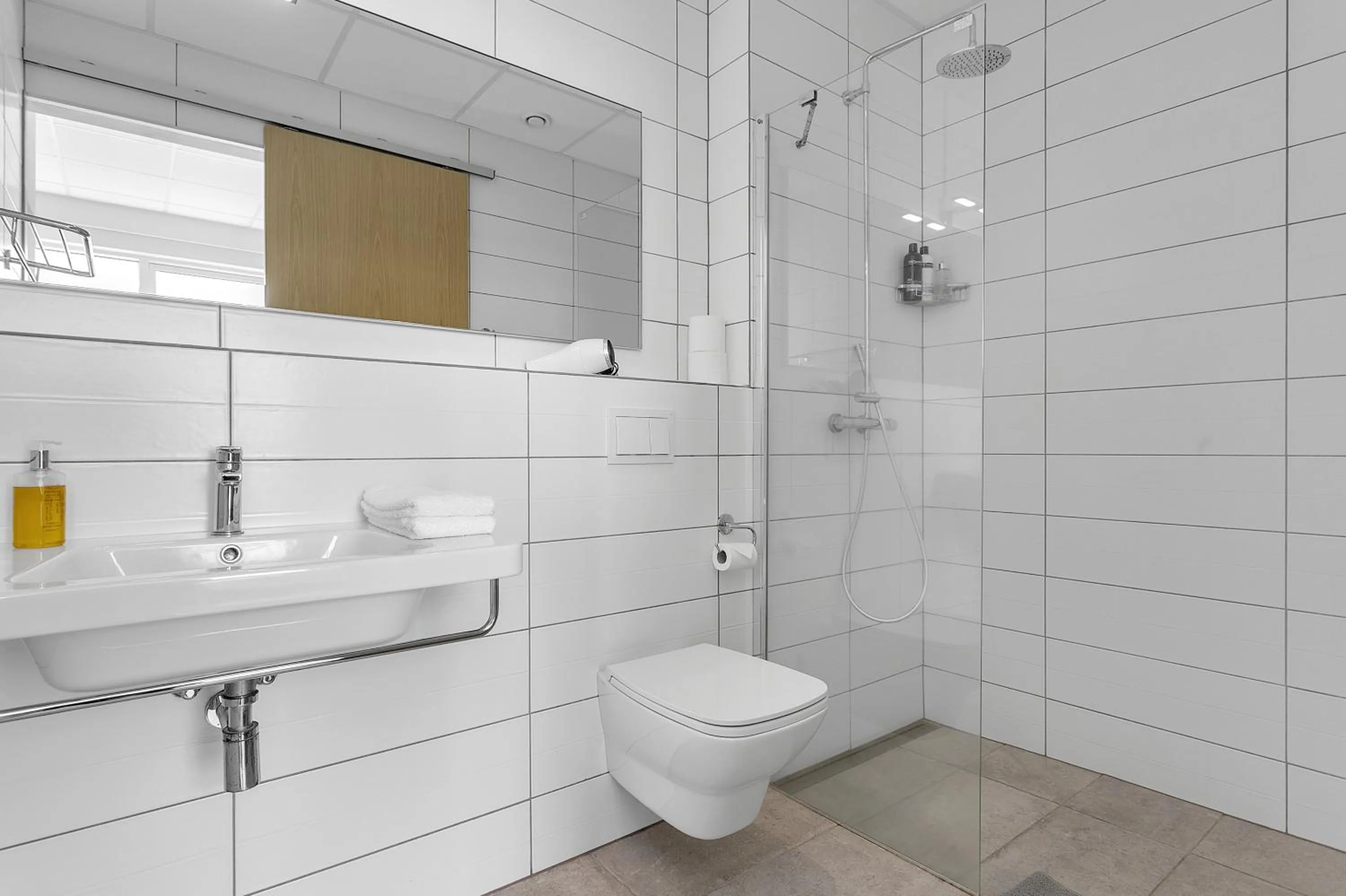 Shower in Icelandic Apartments by Heimaleiga