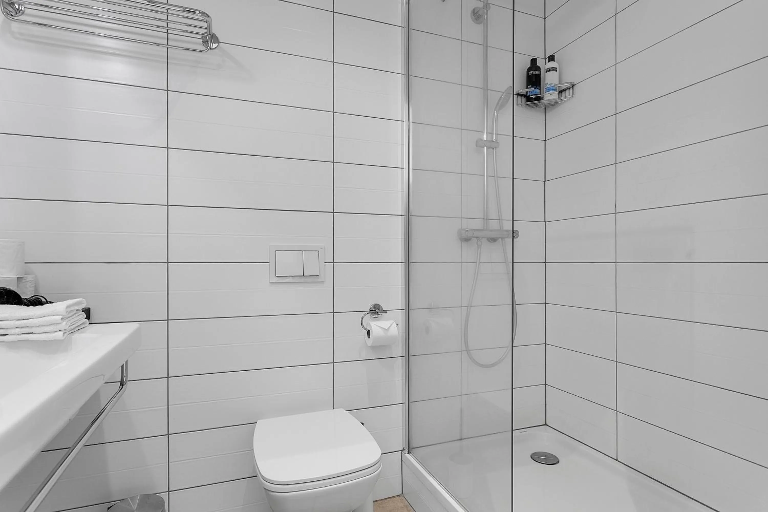 Shower in Icelandic Apartments by Heimaleiga