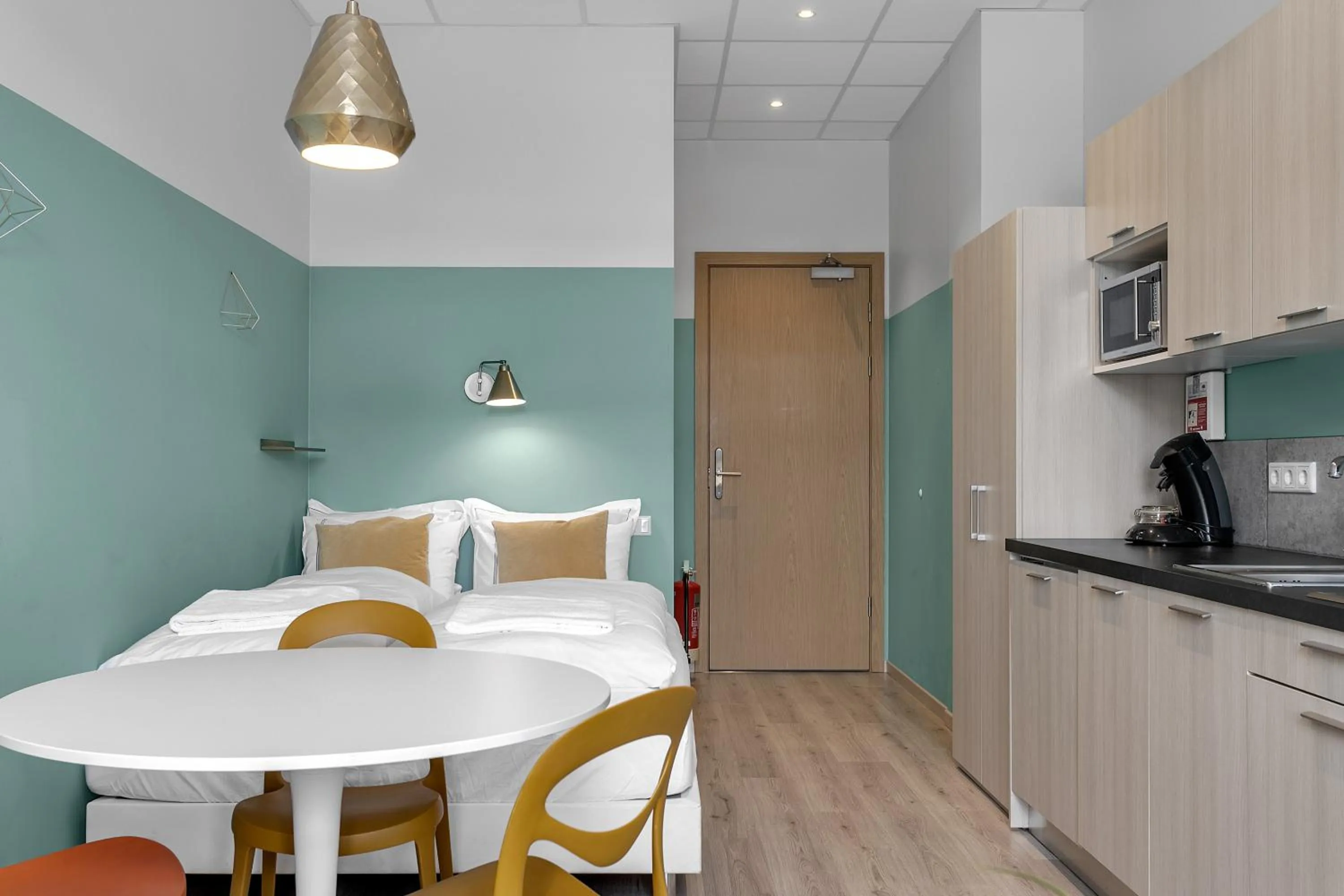 Bed in Icelandic Apartments by Heimaleiga