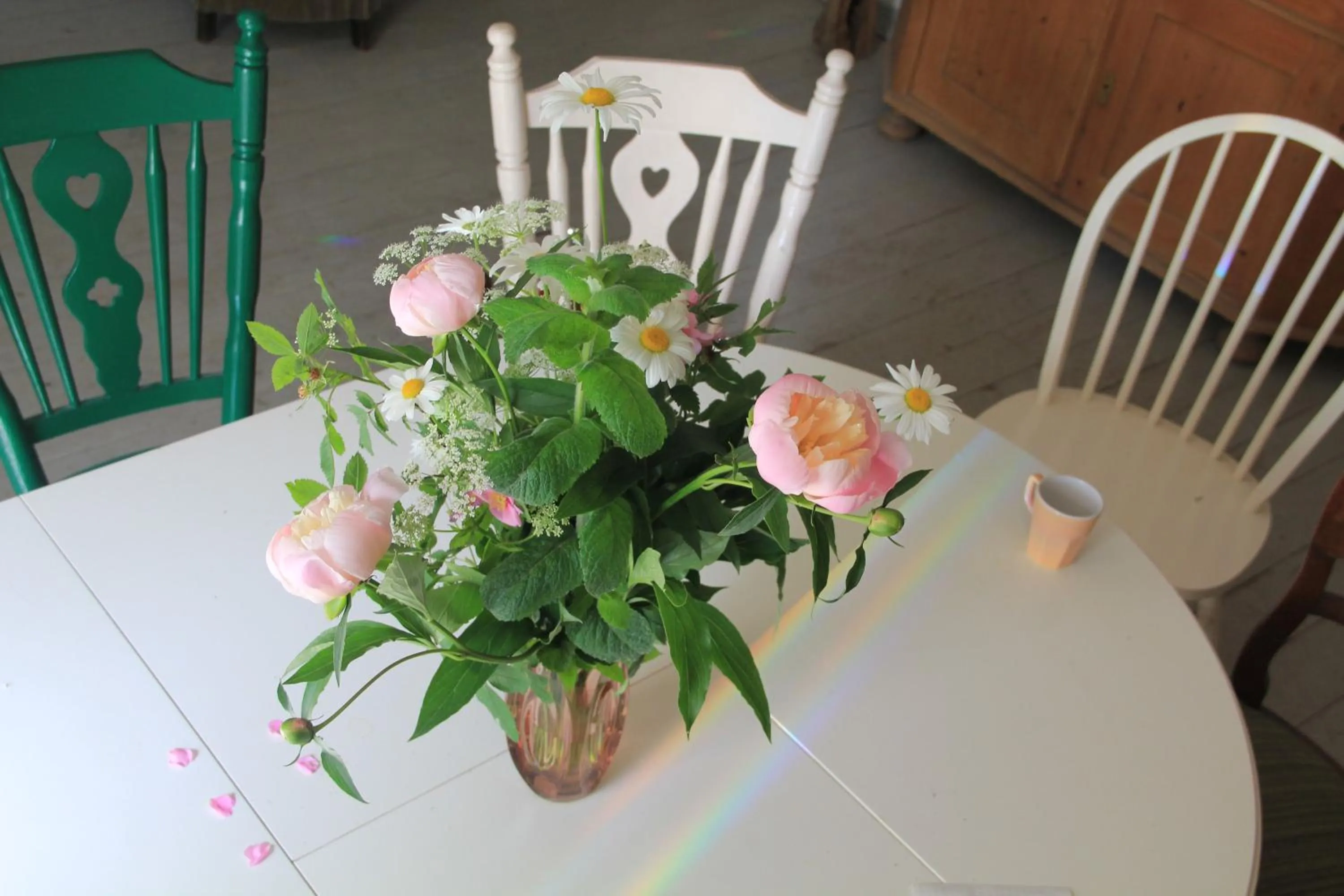 Dining area in Dwór Łumbie