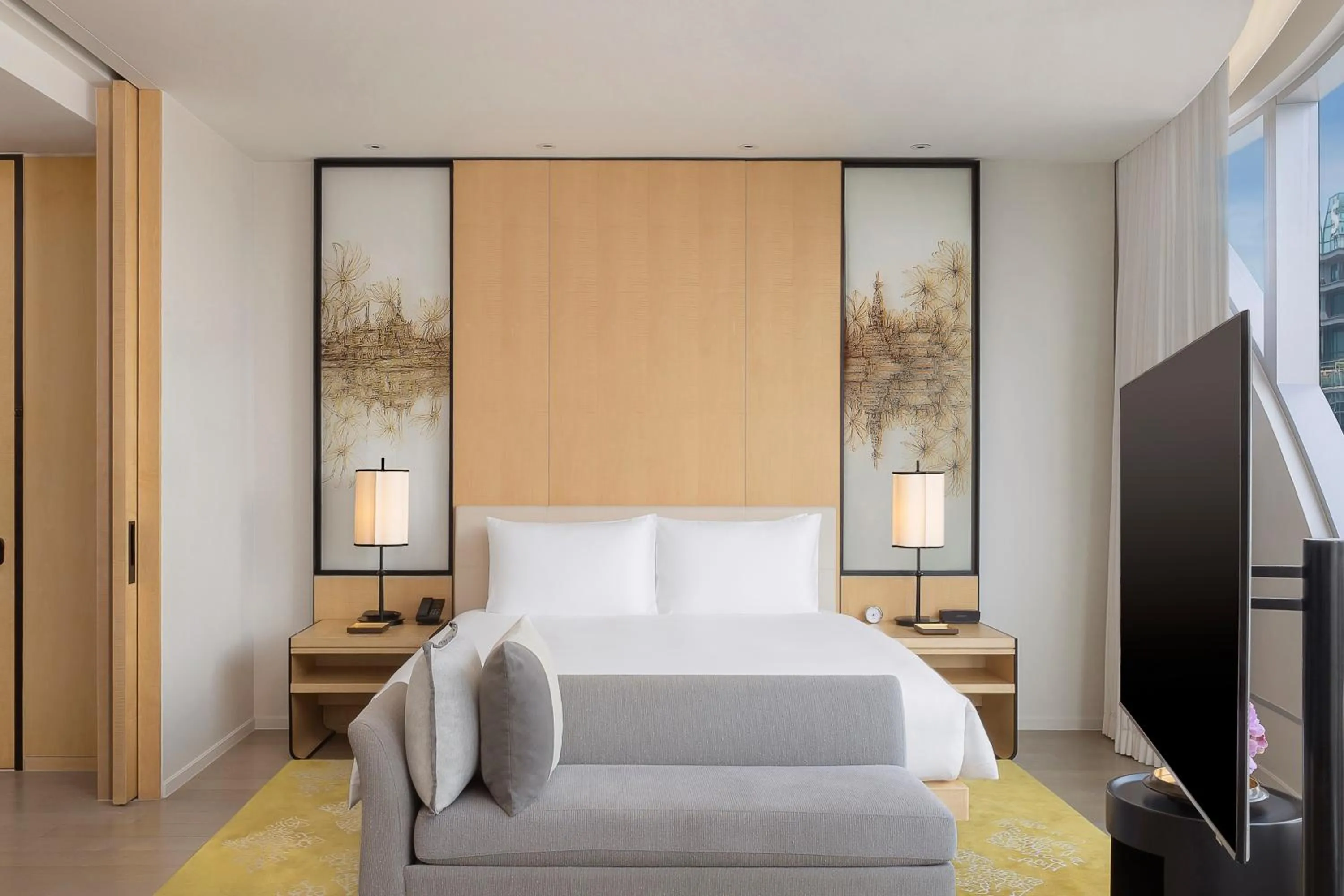 Bed in Park Hyatt Bangkok