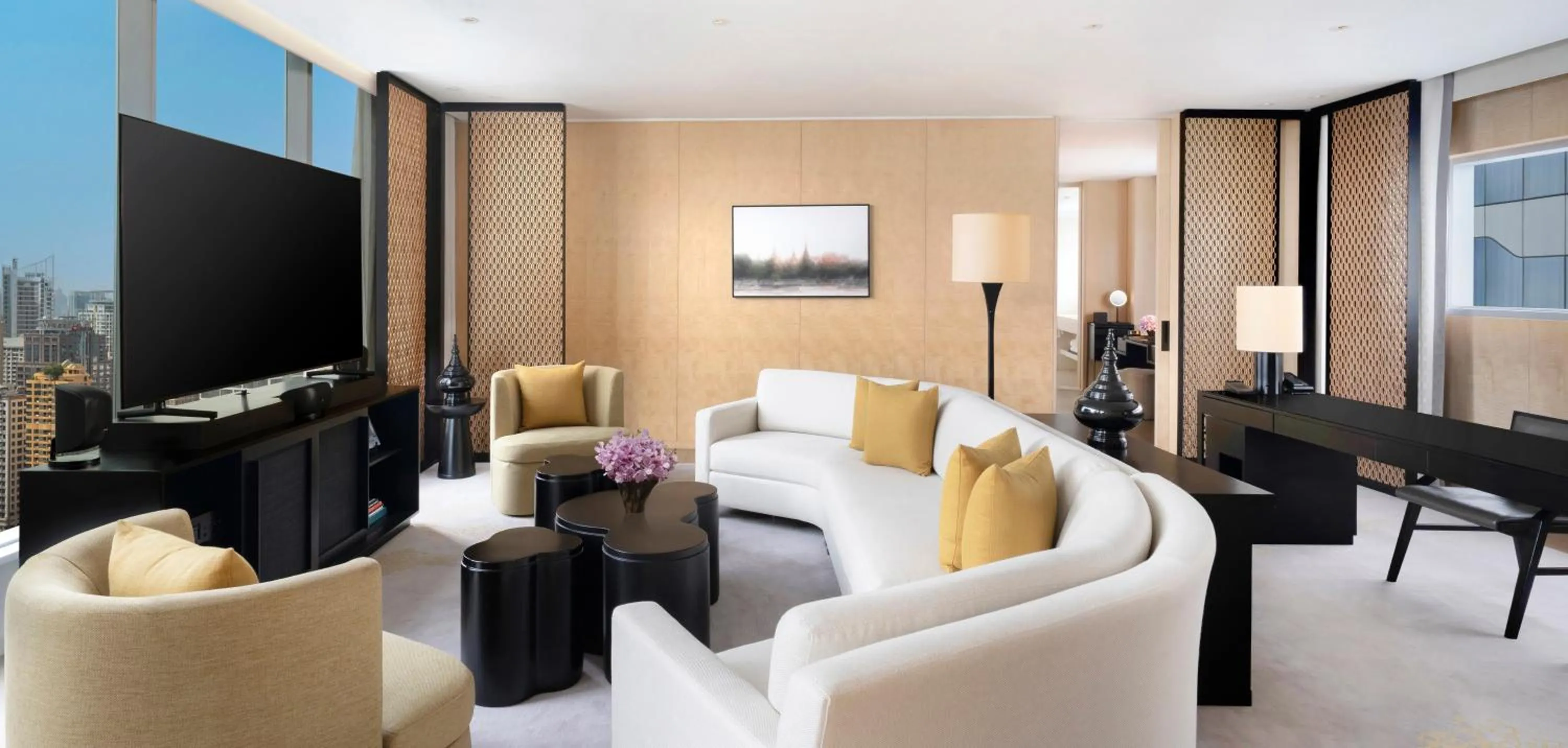 Living room in Park Hyatt Bangkok