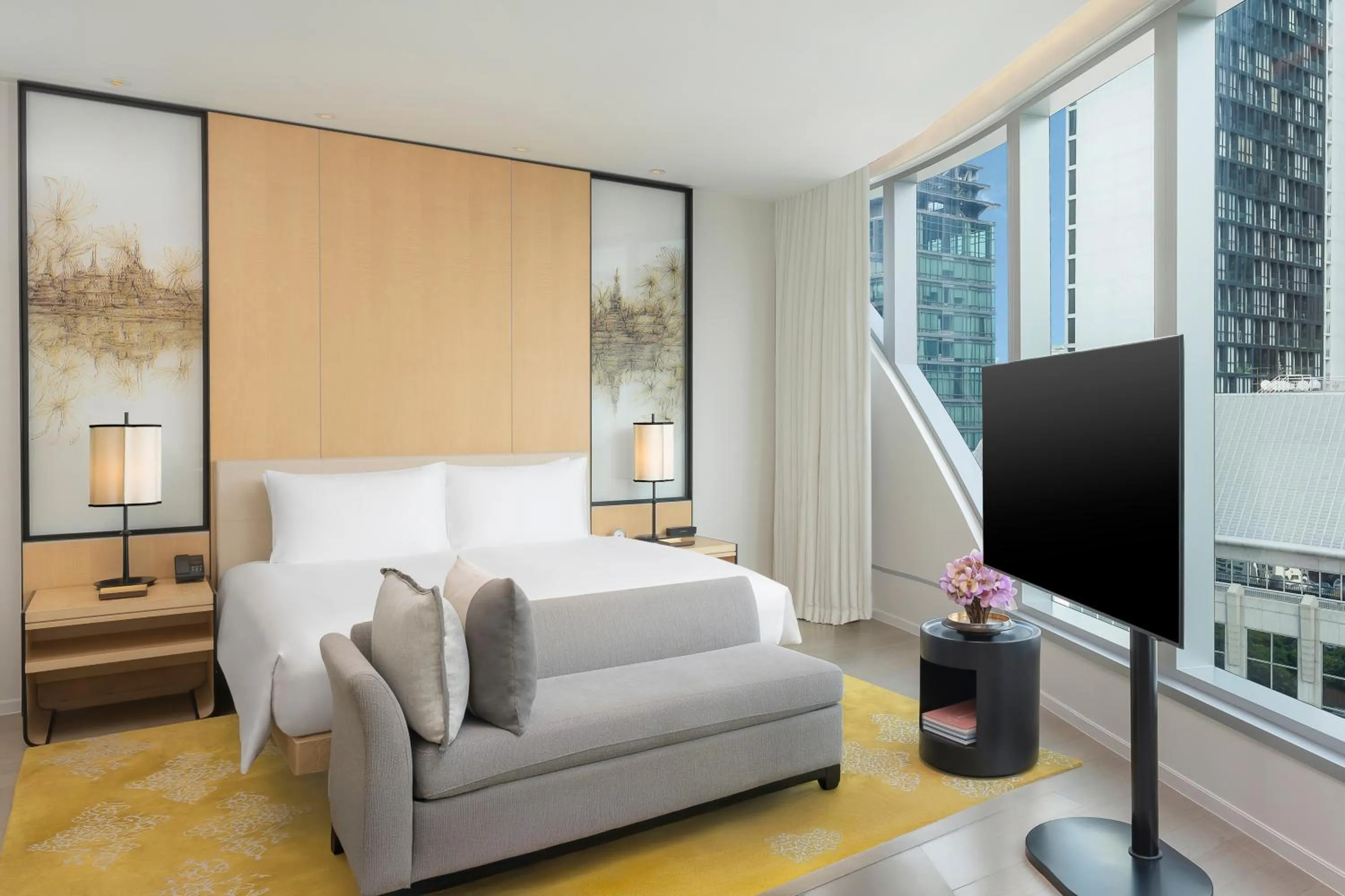 Bed in Park Hyatt Bangkok