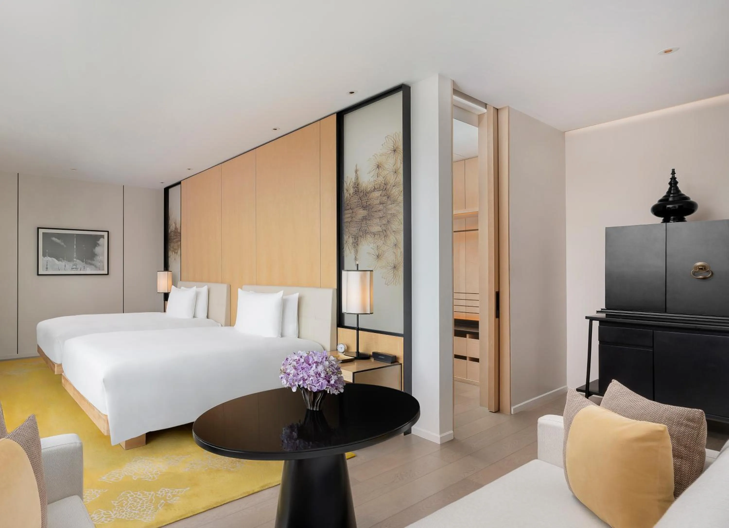 Bed in Park Hyatt Bangkok