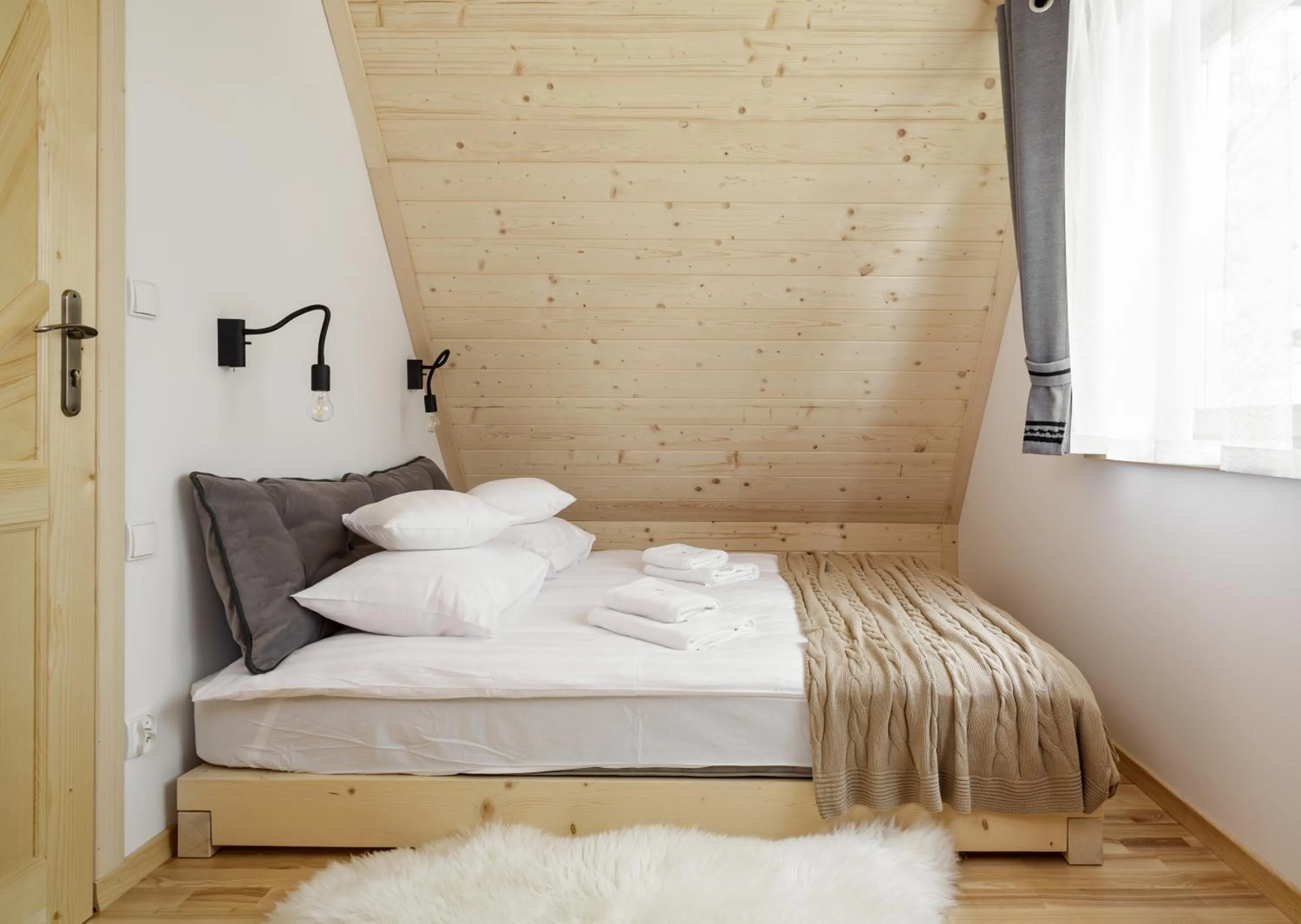 Bed in Tatra Wood House