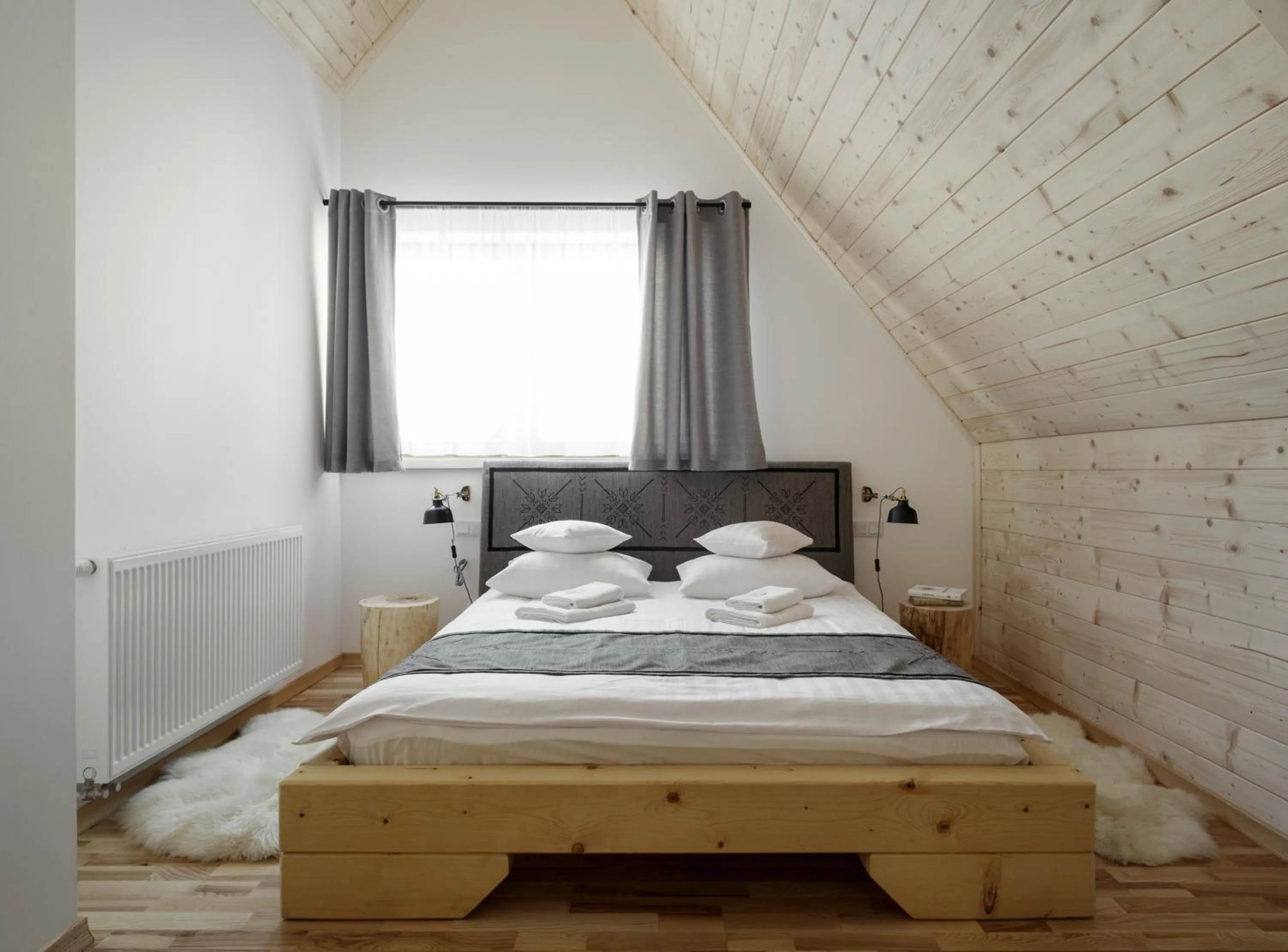 Bed in Tatra Wood House