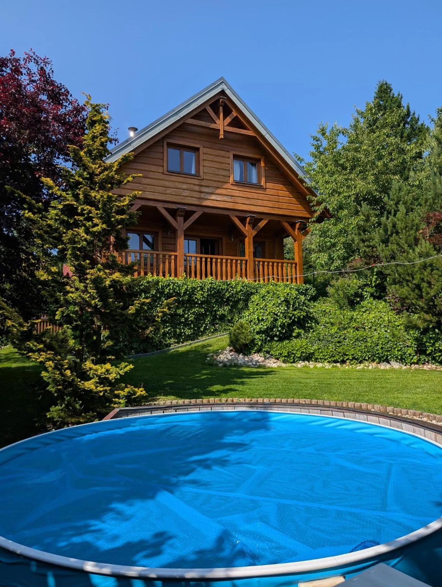 Swimming pool in Chalupa u Macochy